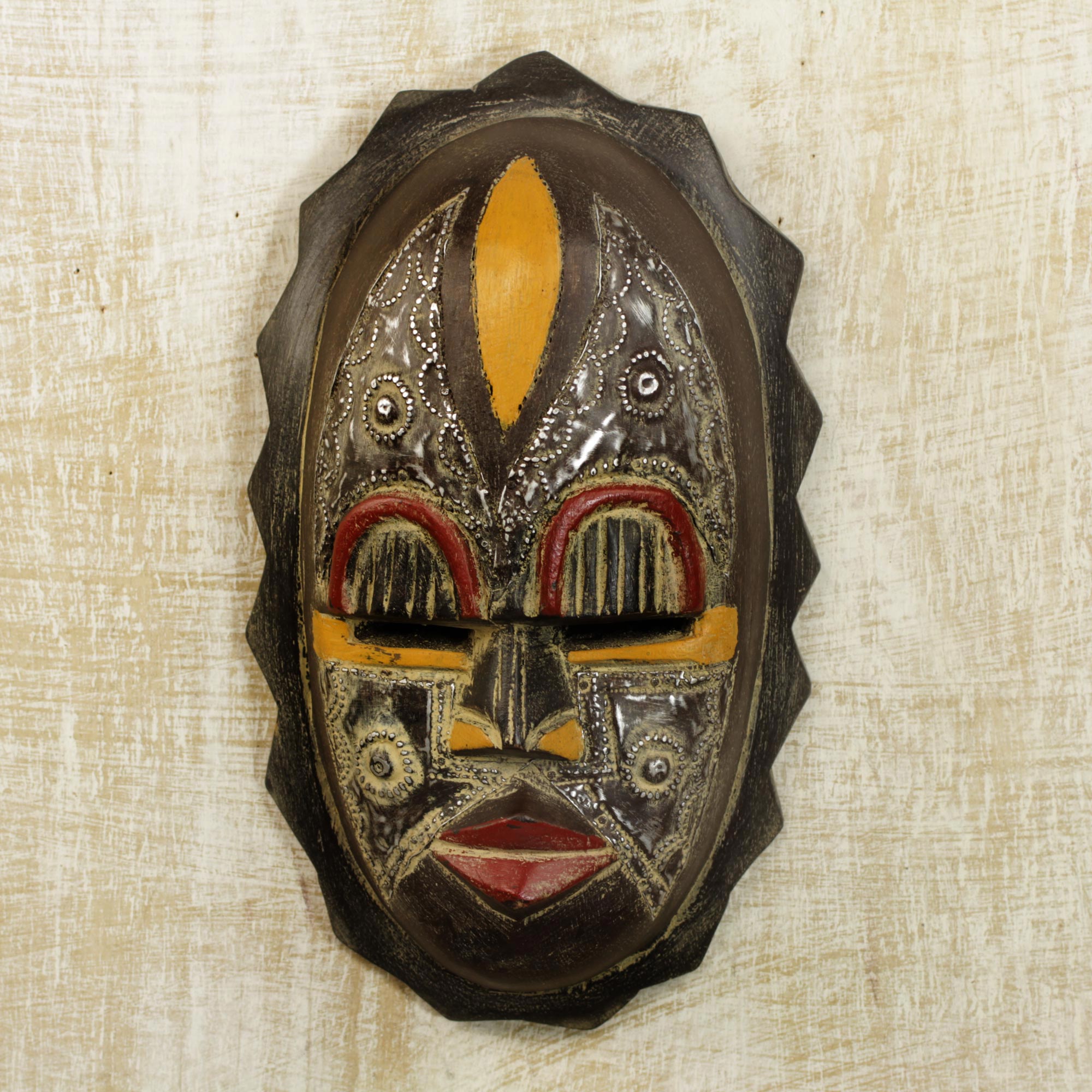 Premium Zurufi Wall Mask - Nigerian Handcrafted Art