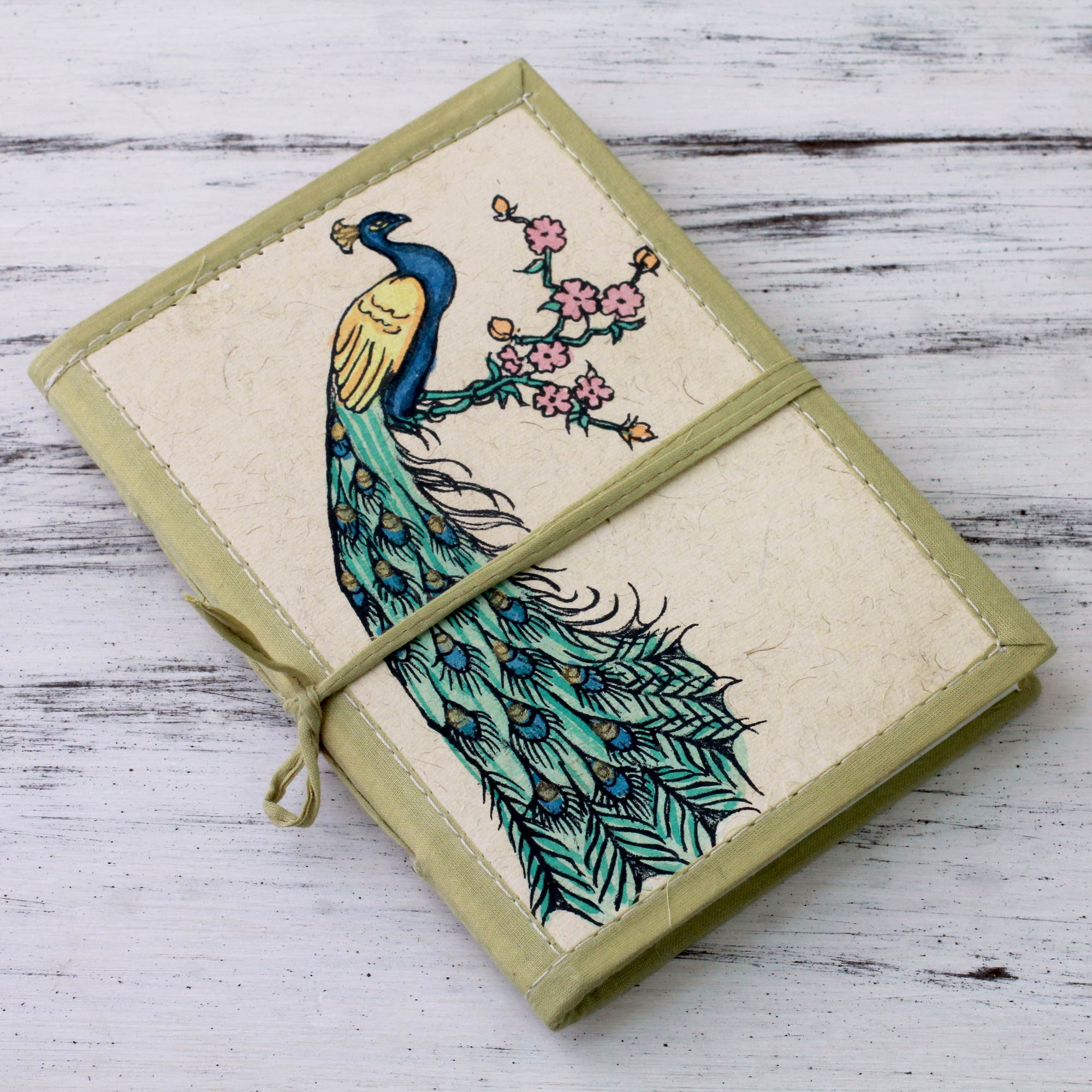 Premium Peacock Journeys Handmade Paper Journal - Ultimate Writing Companion