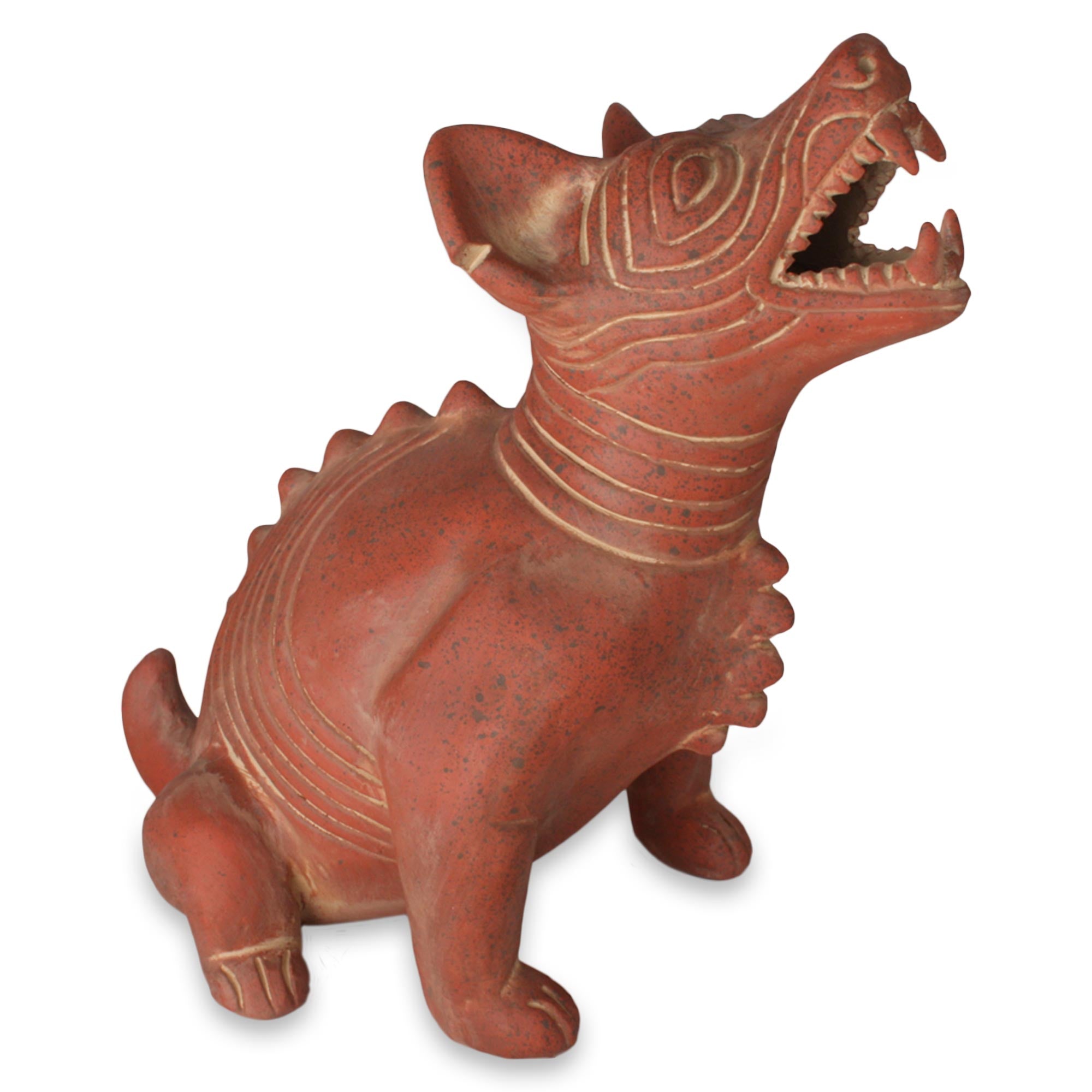 Premium Comala Dog Ceramic Sculpture - Authentic Mexican Art