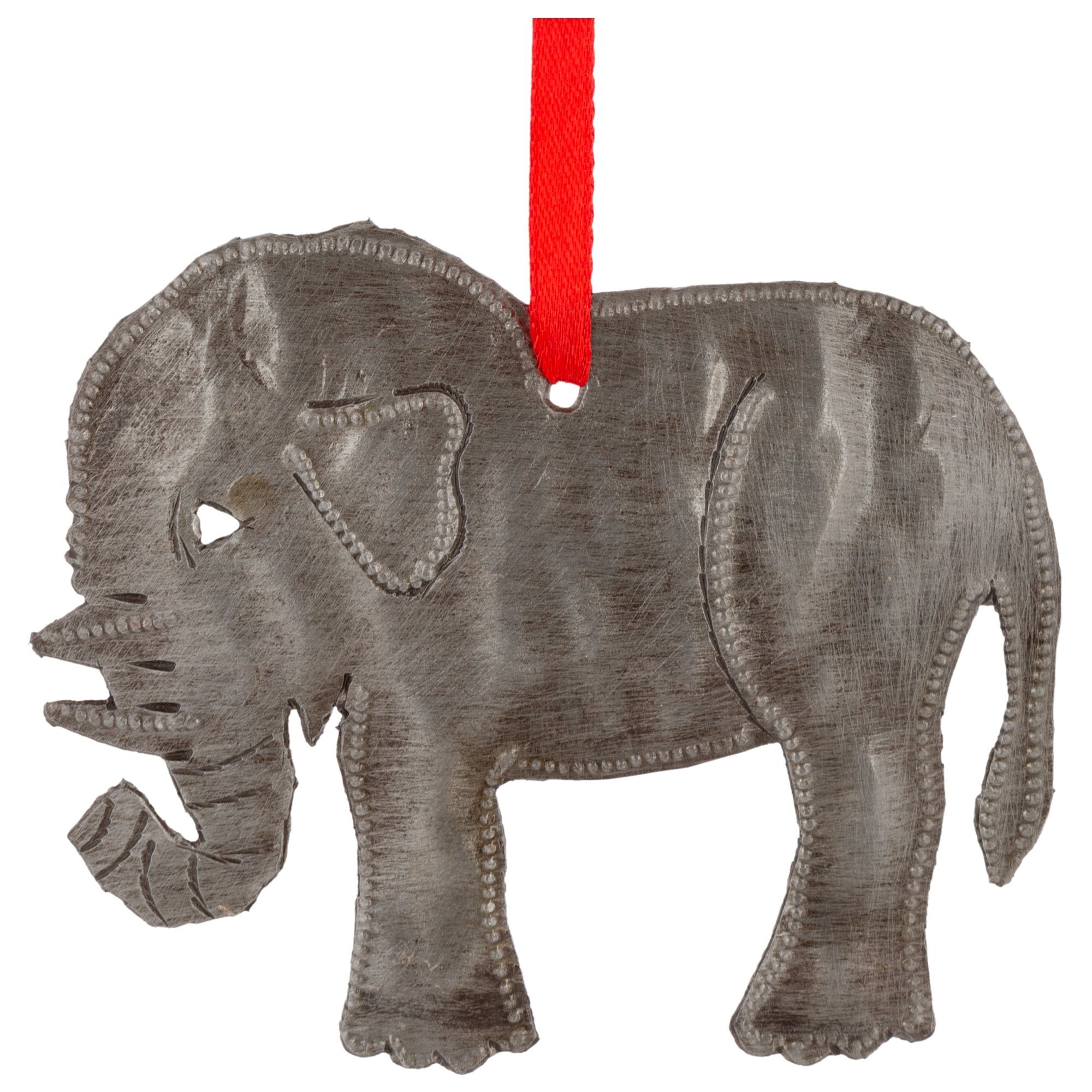 Premium Handmade Elephant Ornament from Recycled Oil Drums