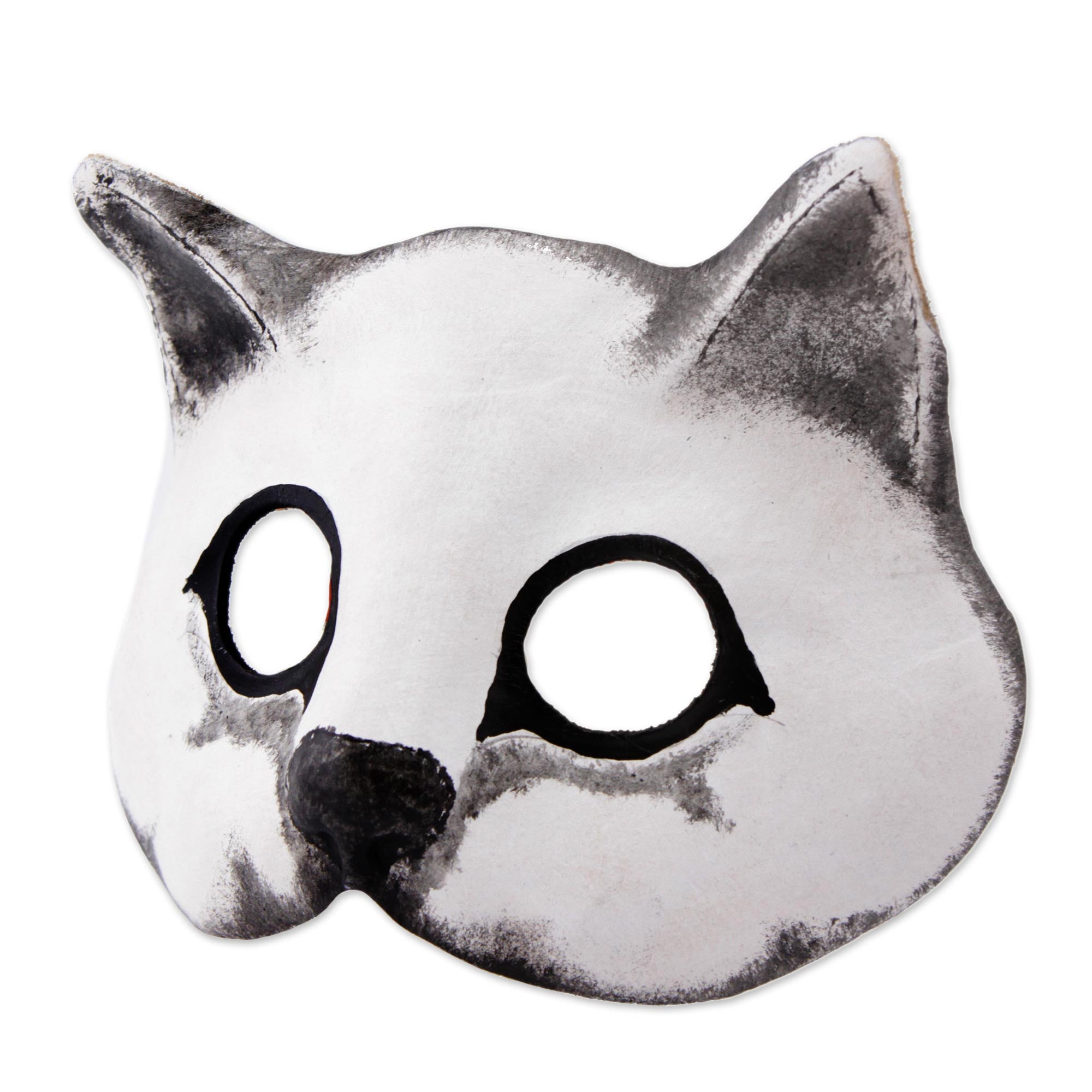Premium Handcrafted Brazilian Cat Mask - Fierce Feline Artisan Leather