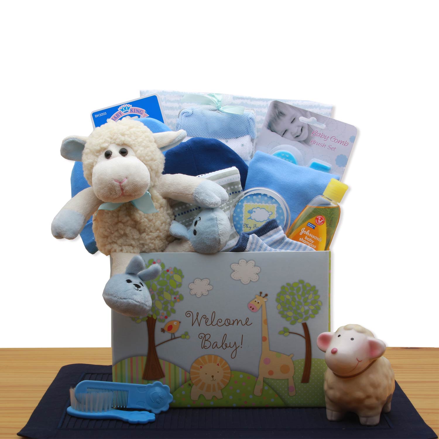 Premium Welcome New Baby Gift Box - Ultimate Blue Collection