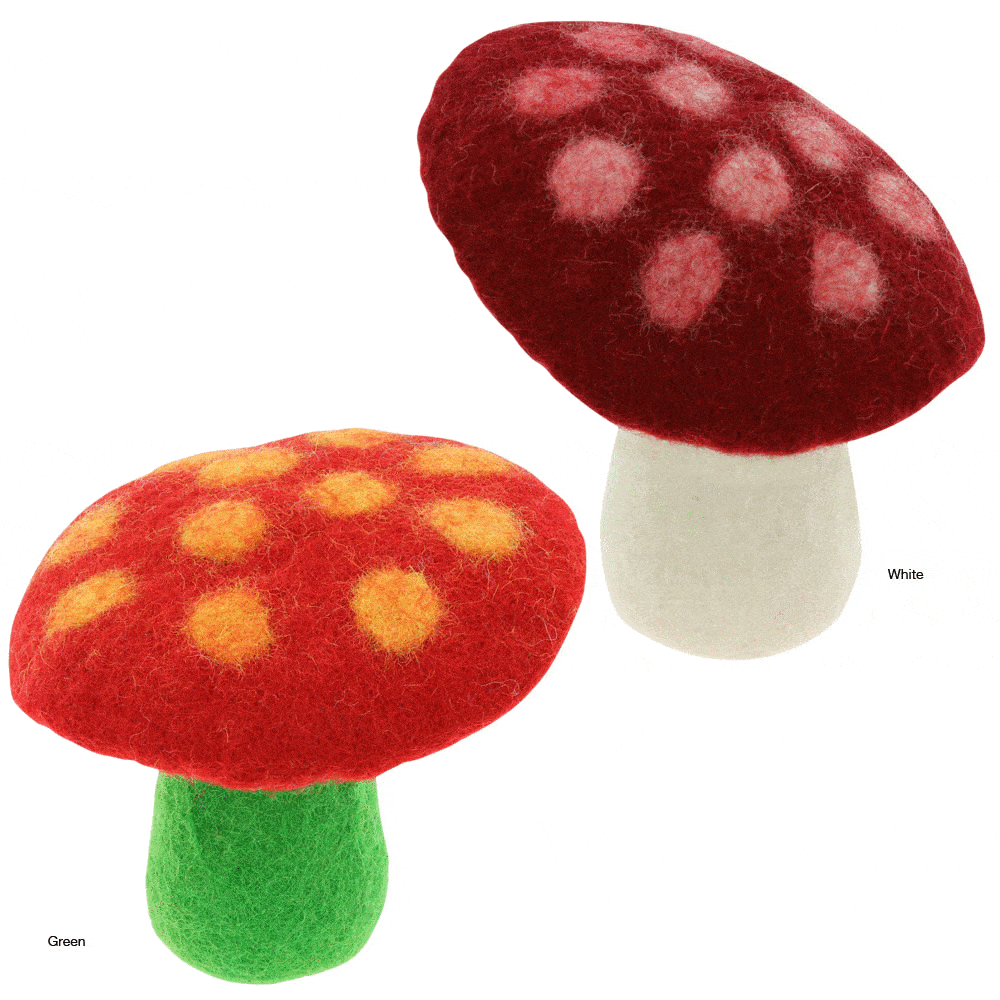 Premium Handmade Felt Mushroom - Fairyland Decor