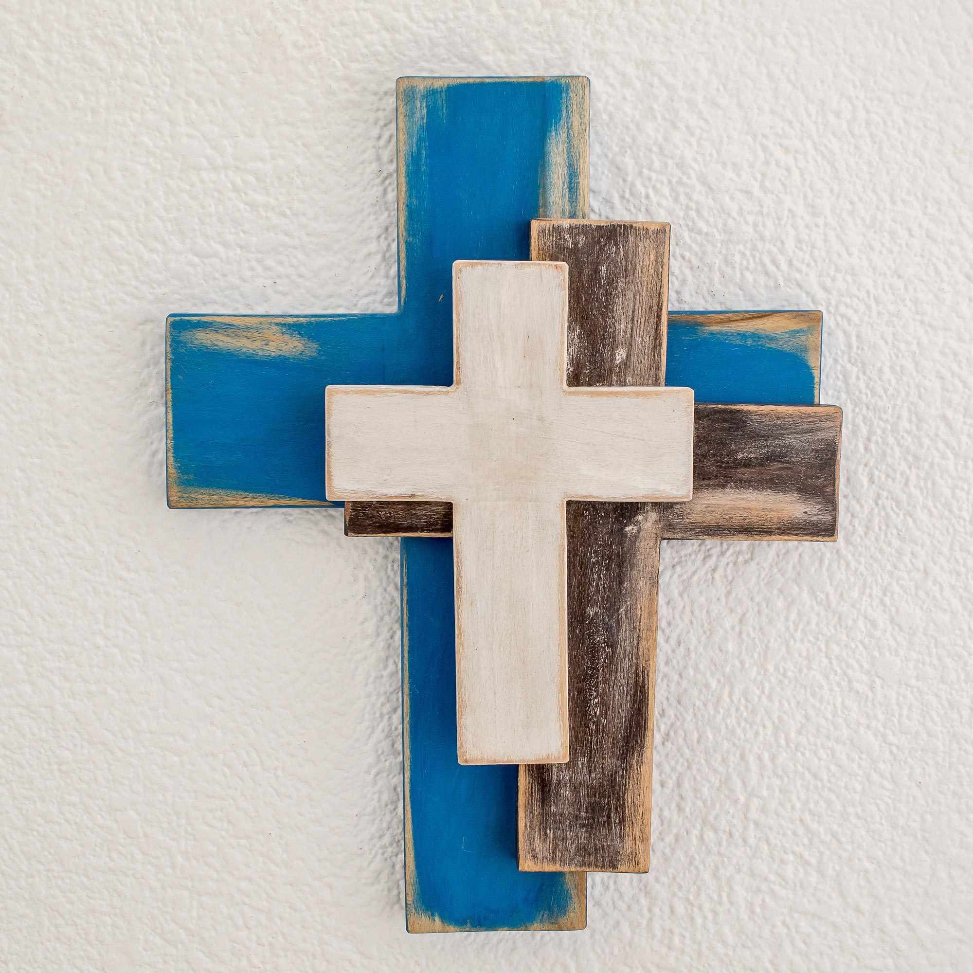 Premium Trinity Wall Cross – Handmade in Guatemala