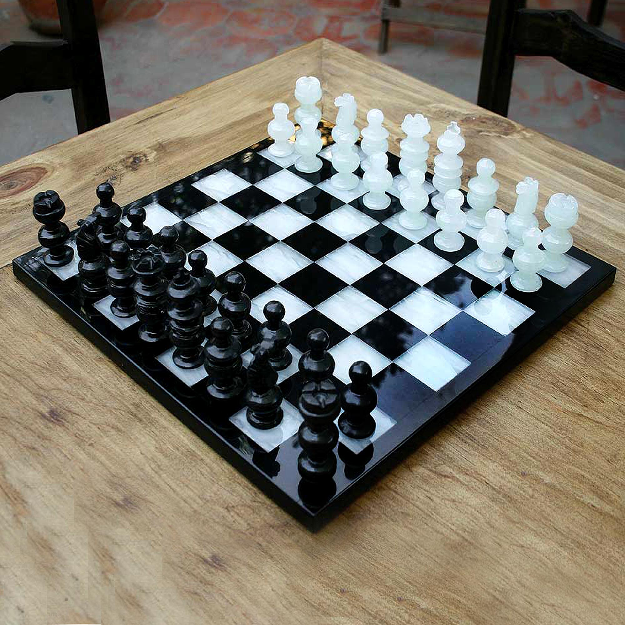 Premium Onyx & Marble Chess Set - Ultimate Classic Edition