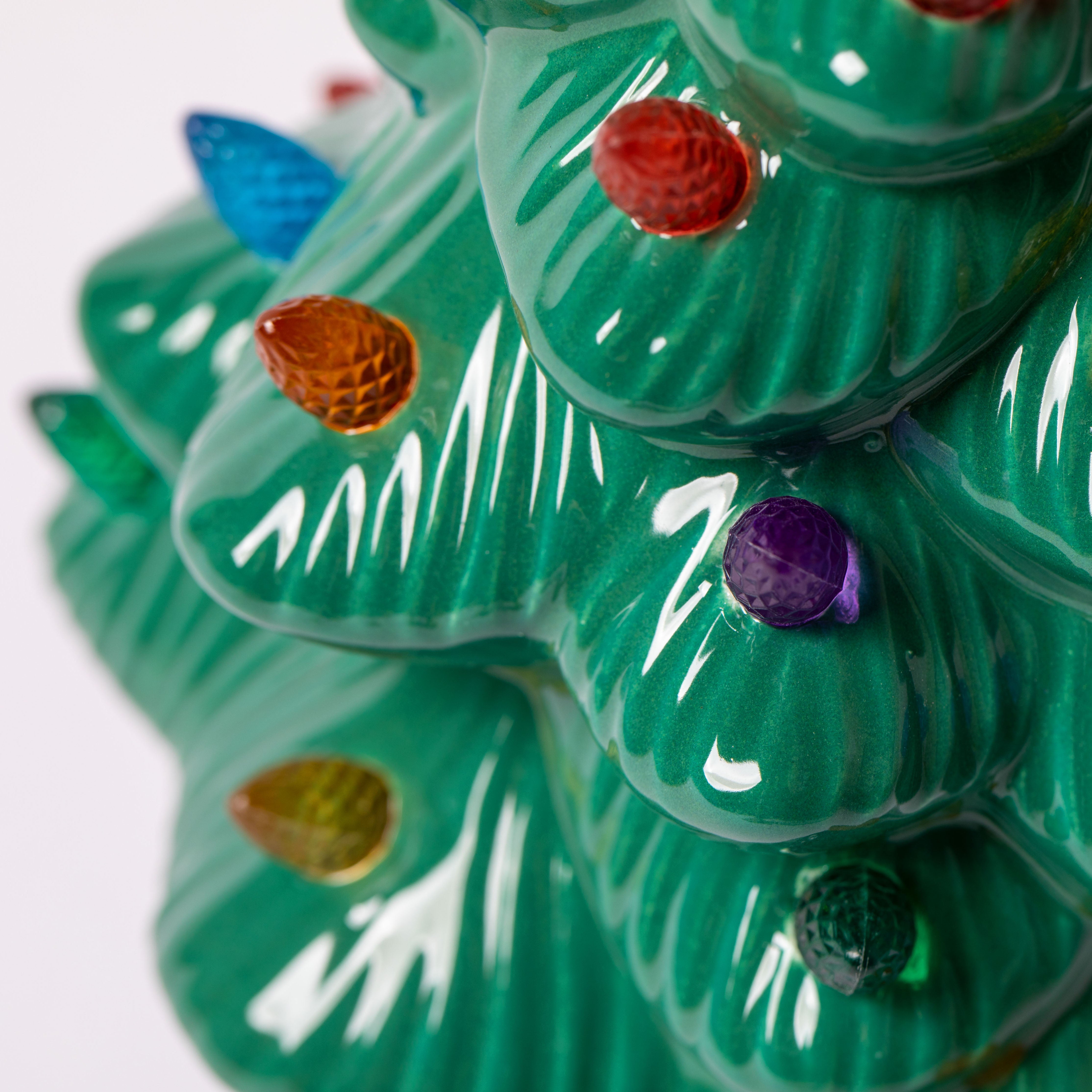 Premium Ceramic Tabletop Christmas Tree with Magical LED Lights