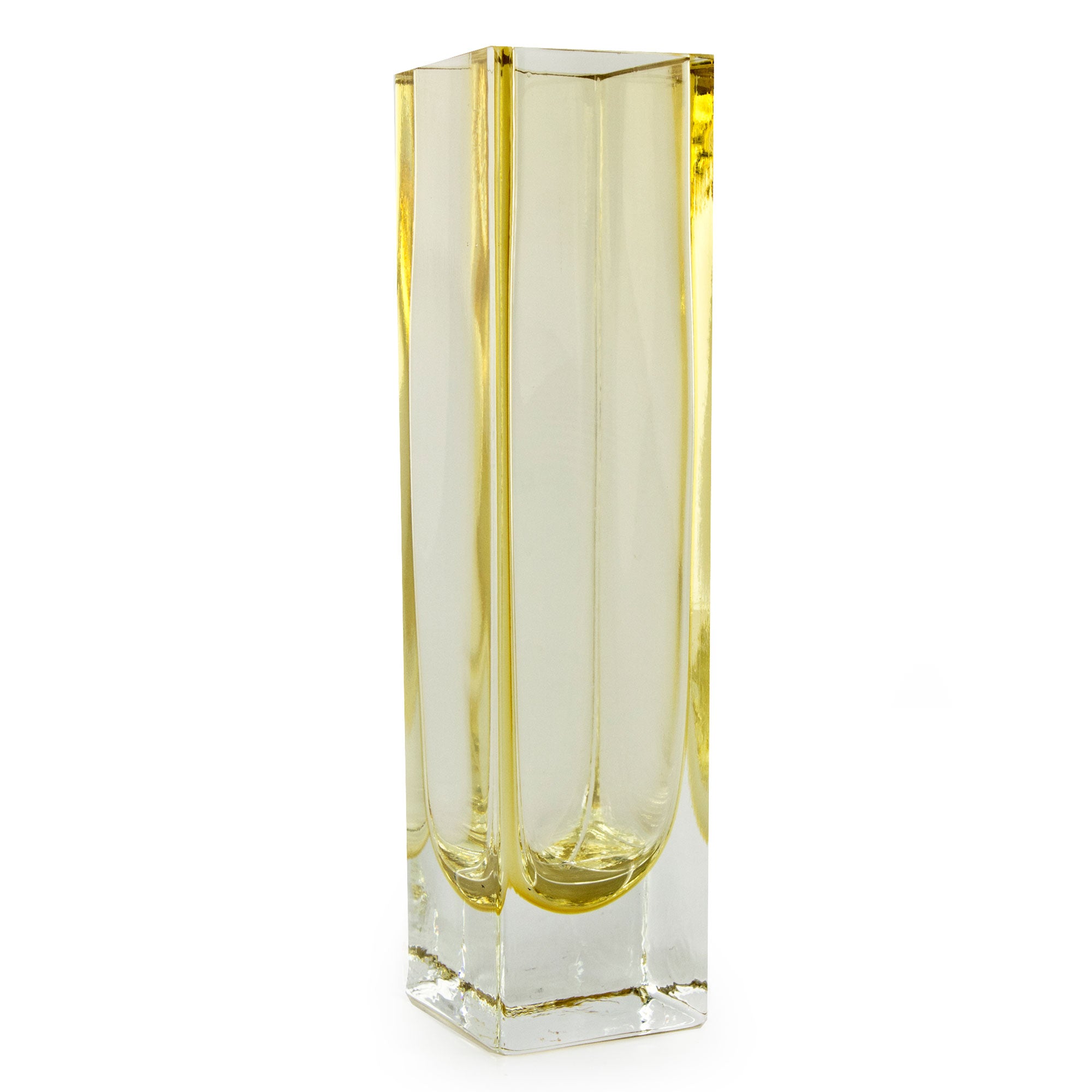 Premium Radiance Sunshine Handblown Murano Glass Vase
