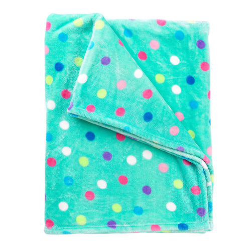 Premium Lottie Cozy Polka Dot Blanket