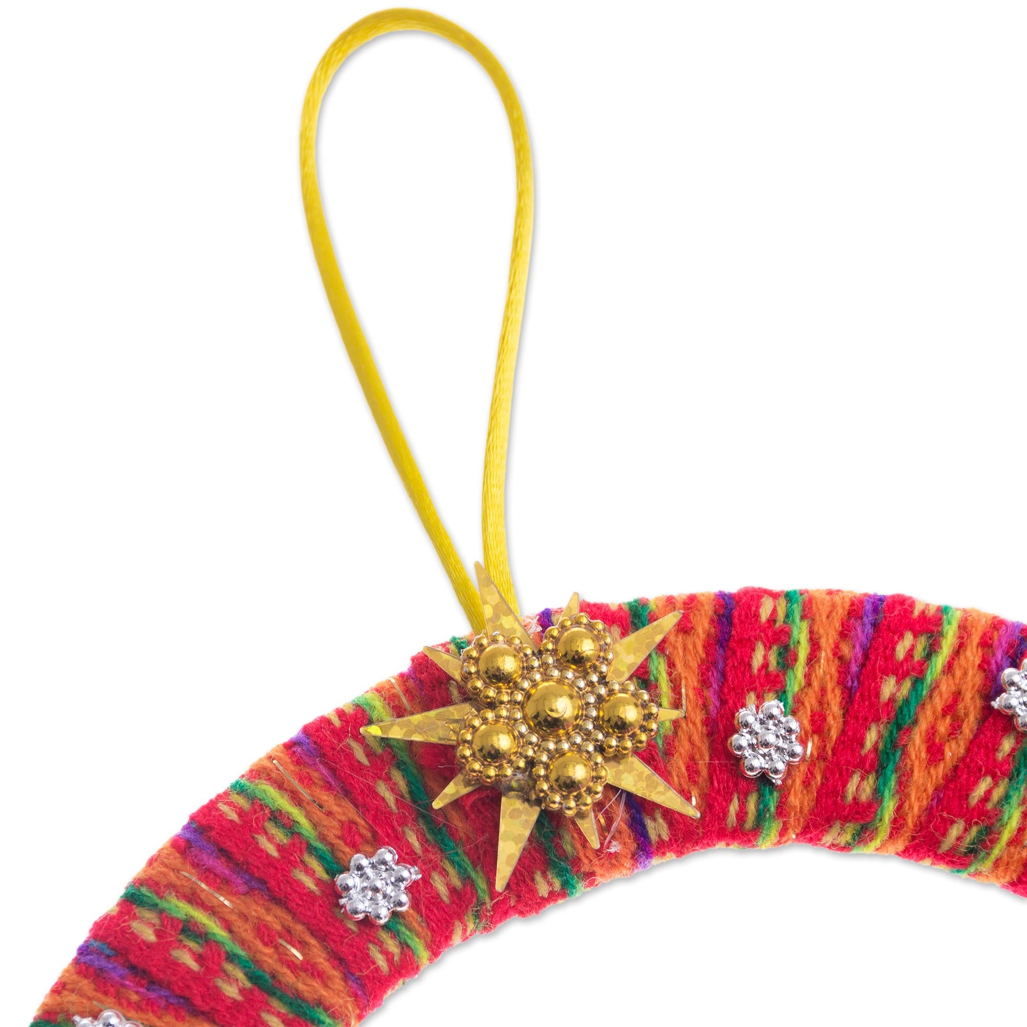 Premium Handcrafted Andes Nativity Ornament - Unique Peruvian Fabric Art