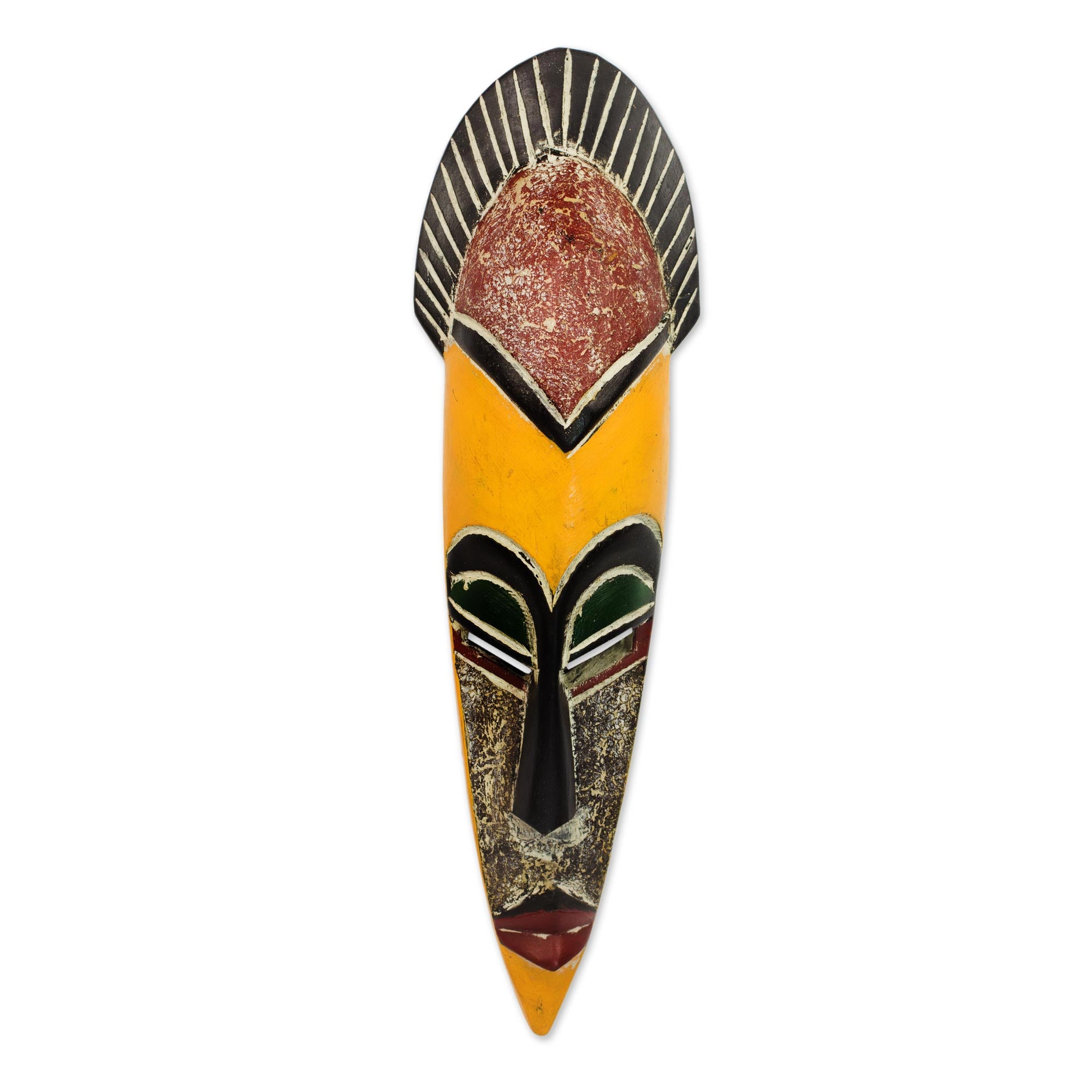Premium African Wood Wall Mask - Protect the Jungle