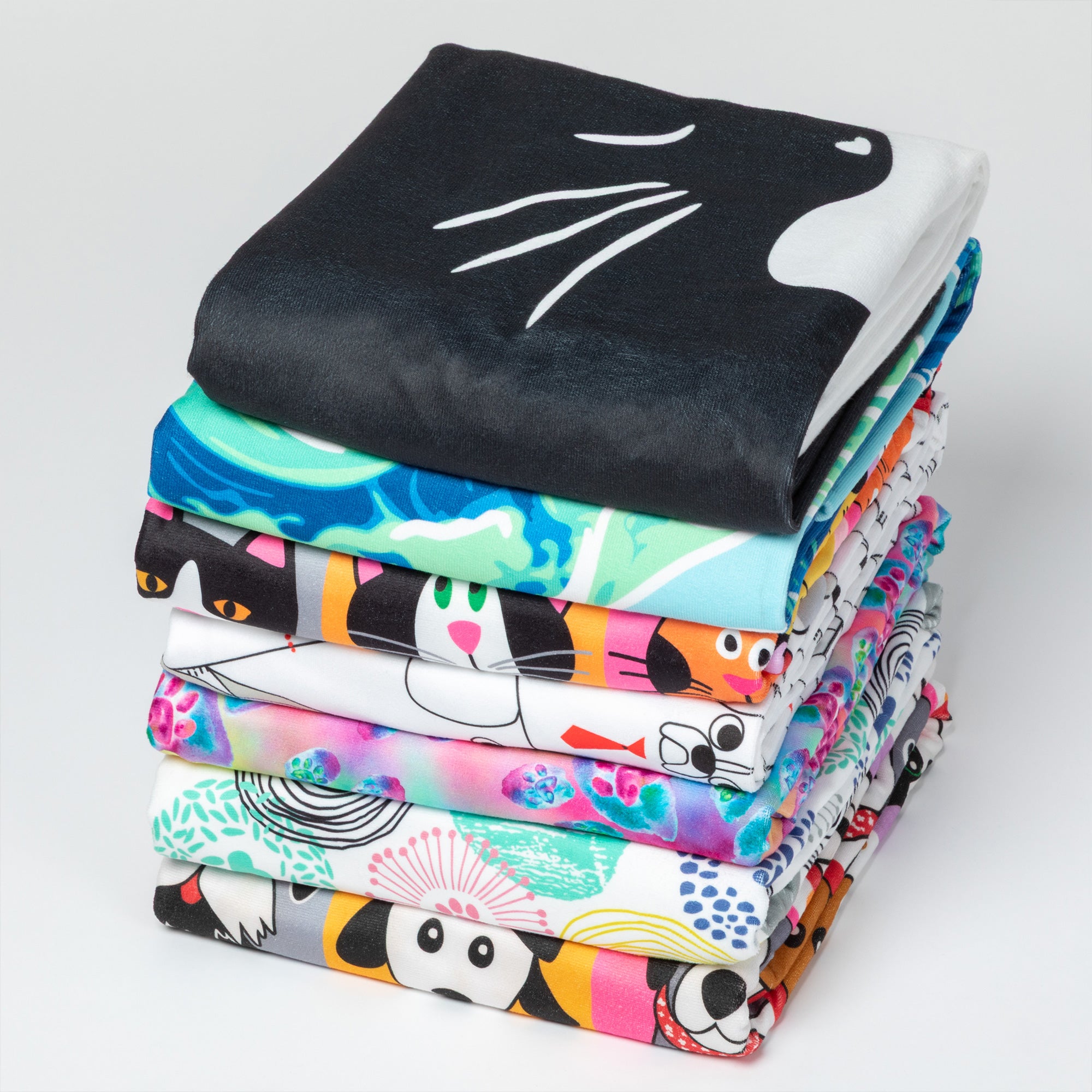 Premium Paw Print Oversized Quick-Dry Towel