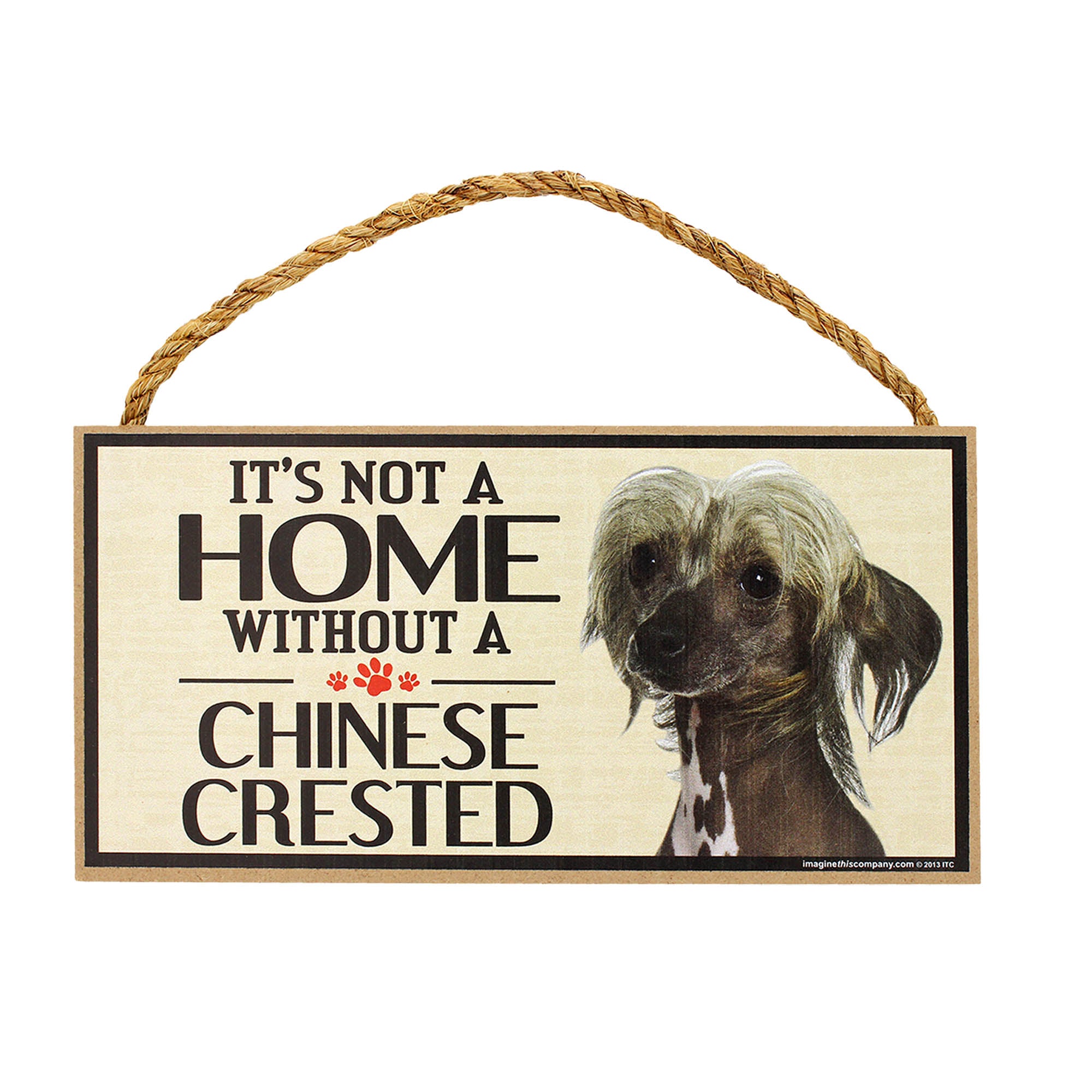 Premium Rustic Dog Lover Sign - 'Home is Where the Dog Is'