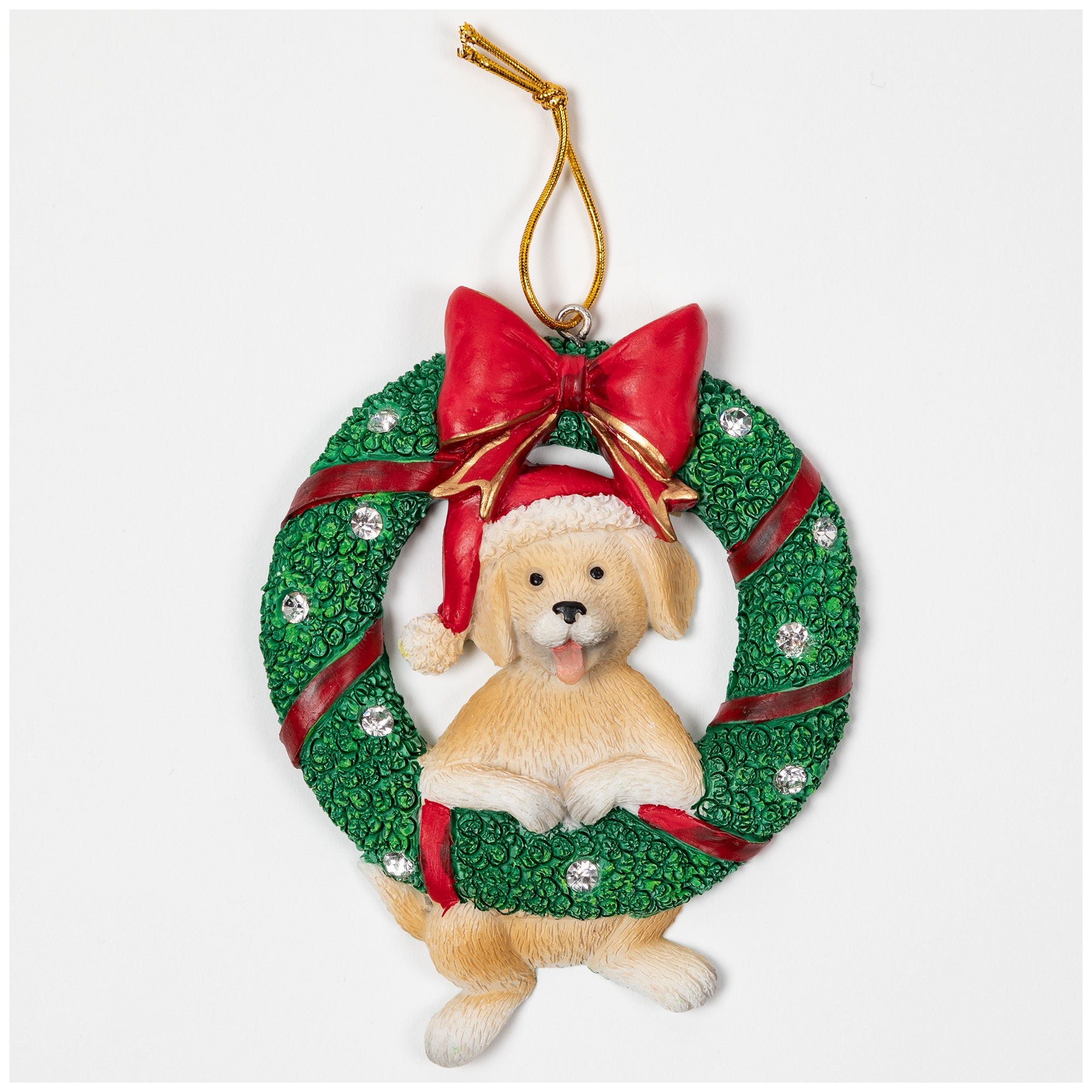 Premium Merry Christmas Wreath Ornament - Festive Pet Lover's Edition