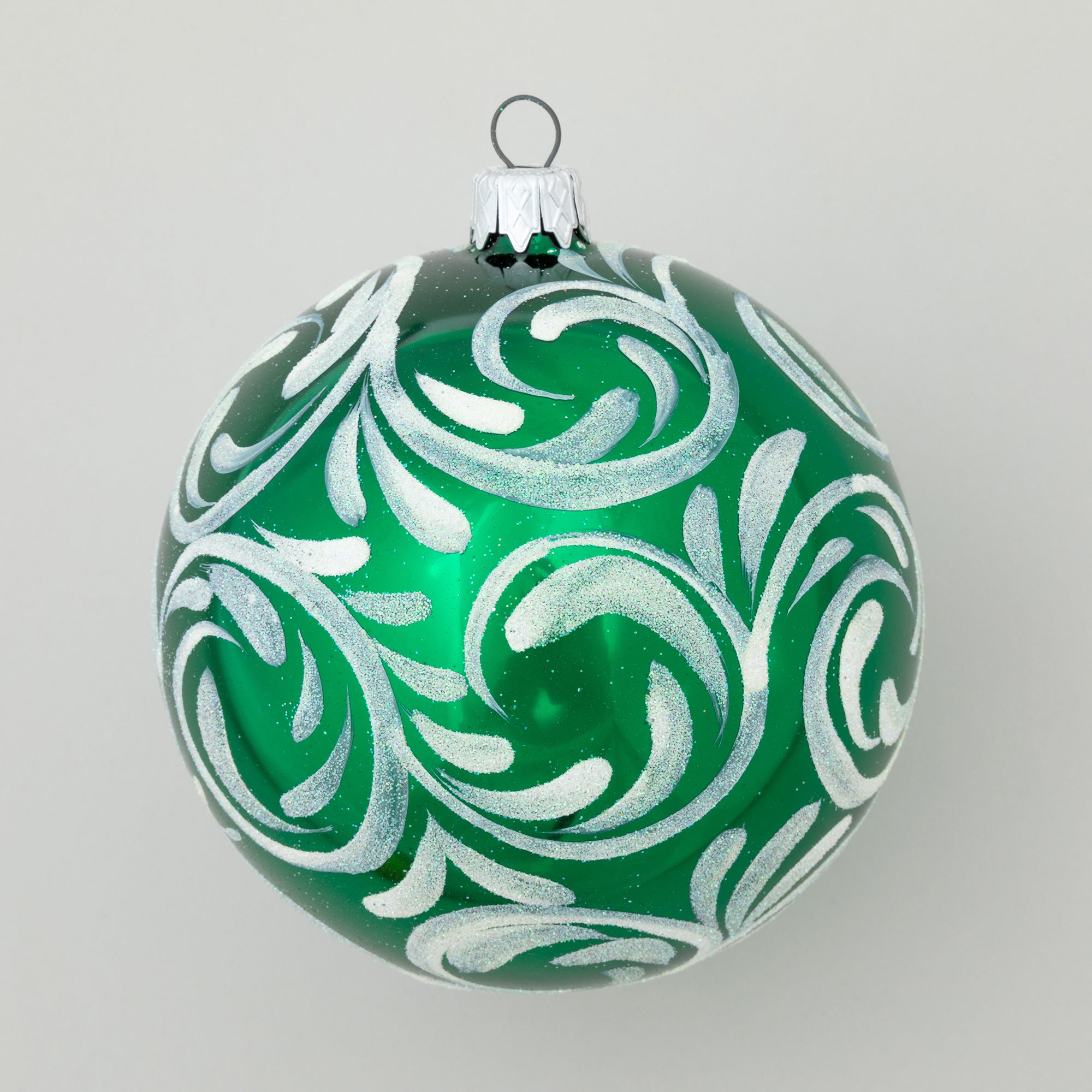 Premium Ukrainian Handmade Christmas Glass Ornament - Unique Holiday Decor