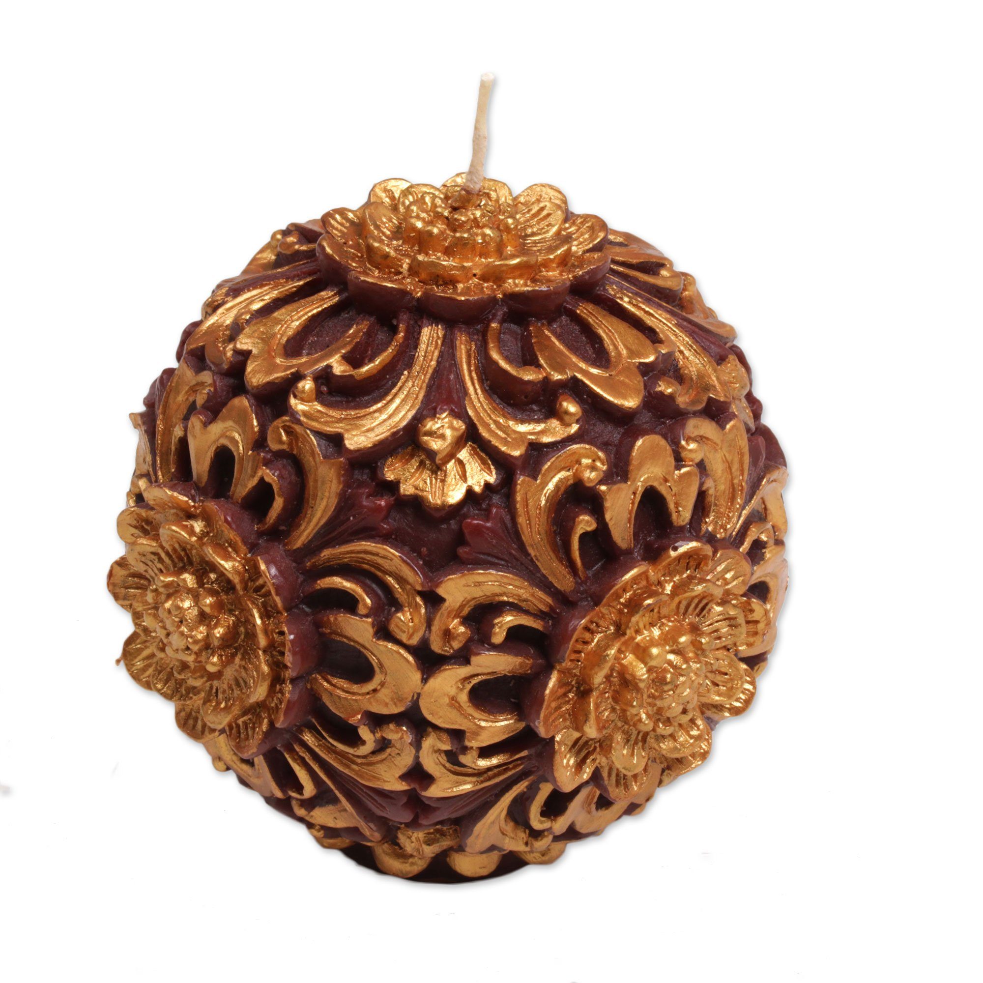 Premium Floral Lantern Candle - Handcrafted Beeswax Blend