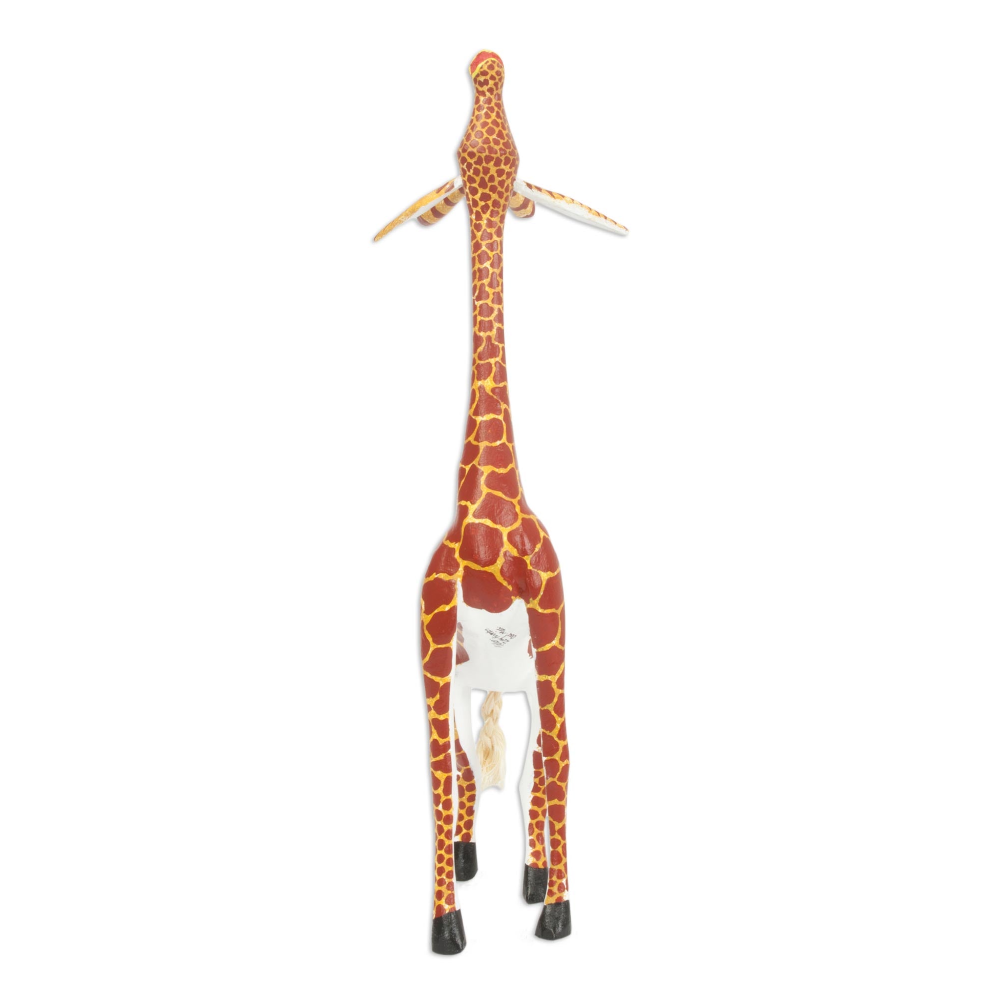 Premium Hand-Crafted Giraffe Figurine – Artisan Wood Sculpture from Mexico