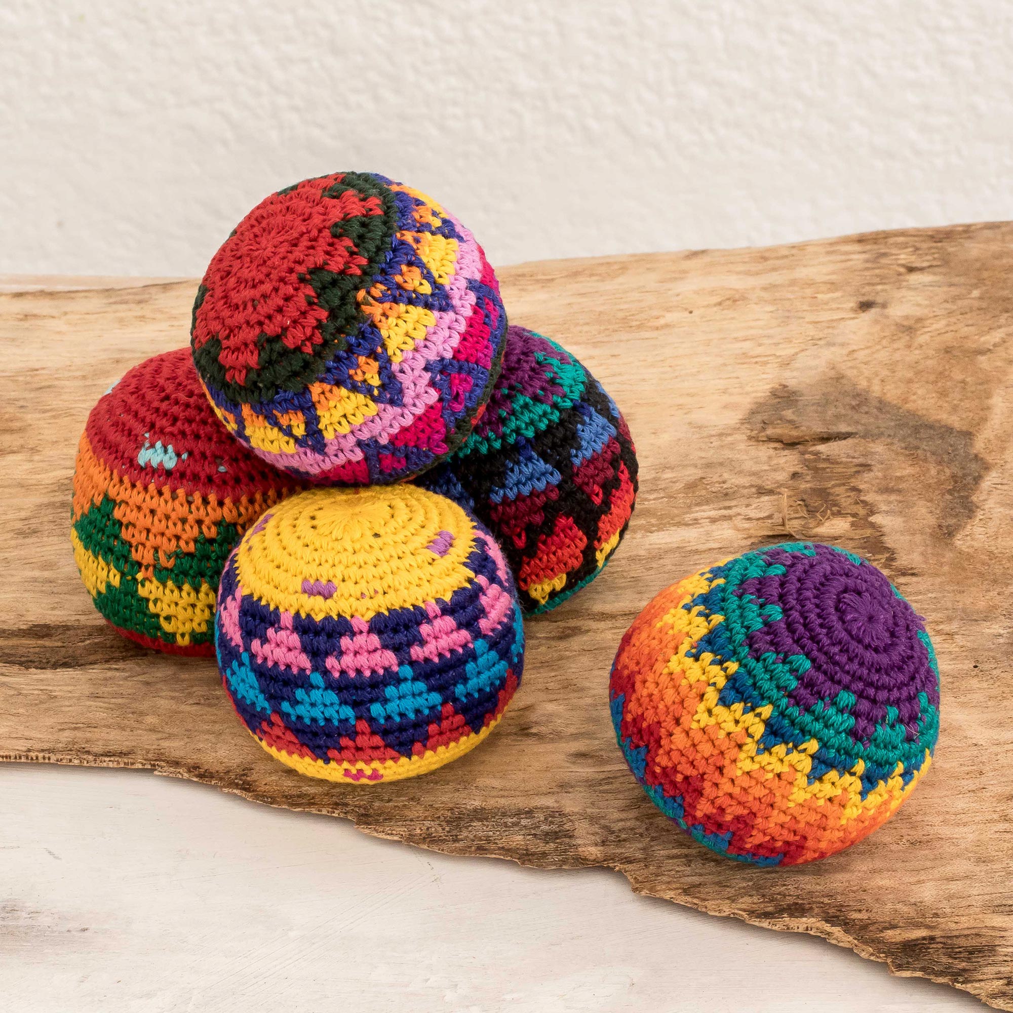 Premium Handmade Cotton Freestyle Hacky Sacks - Set of 5