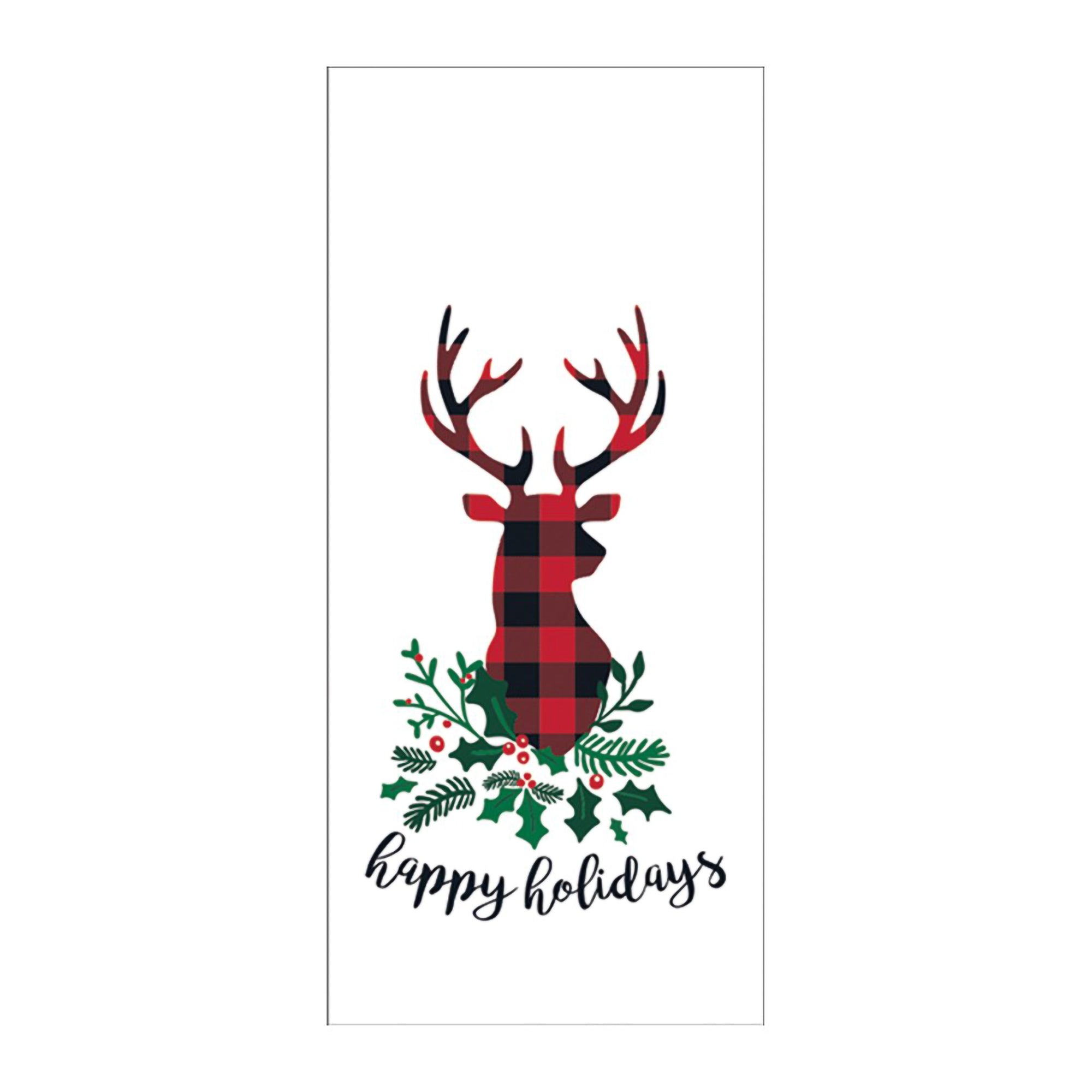 Premium Holiday Plaid Hand Towel