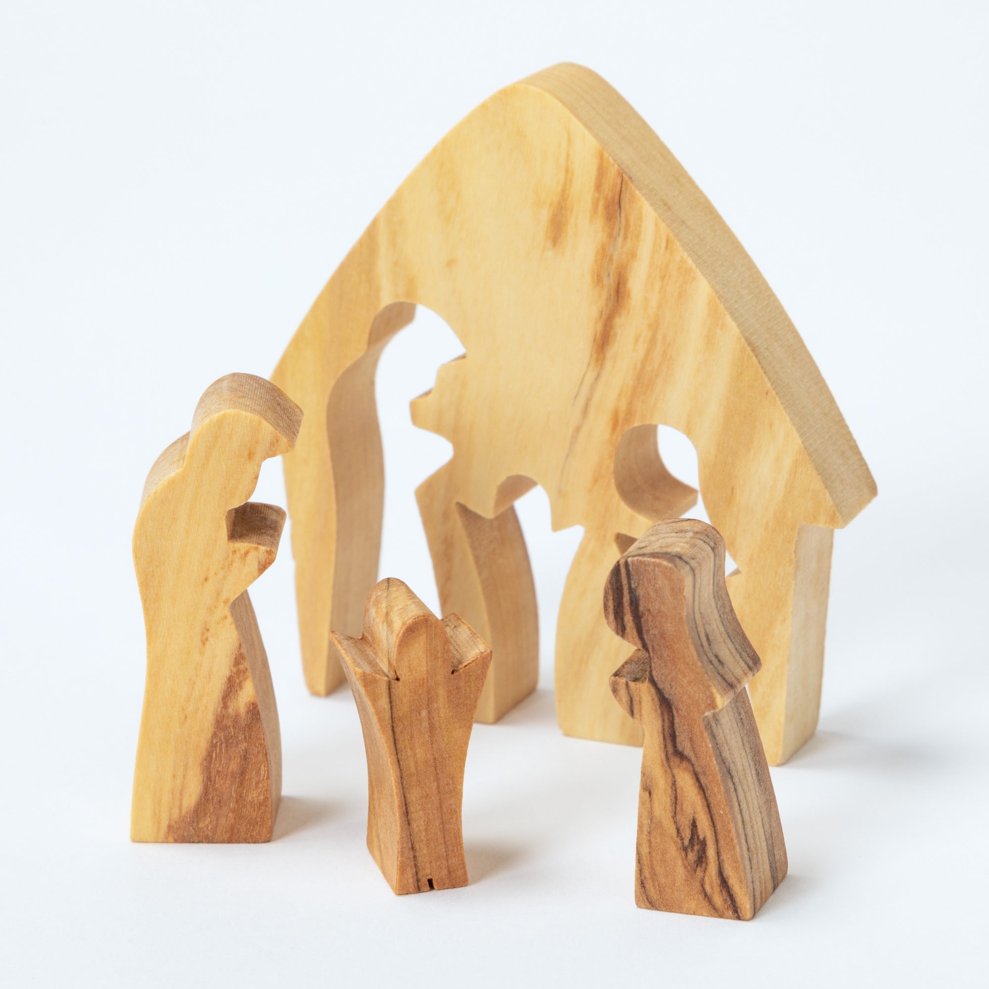 Premium Hand-Carved Olive Wood Holy Family Nativity Puzzle - Ultimate Christmas Keepsake