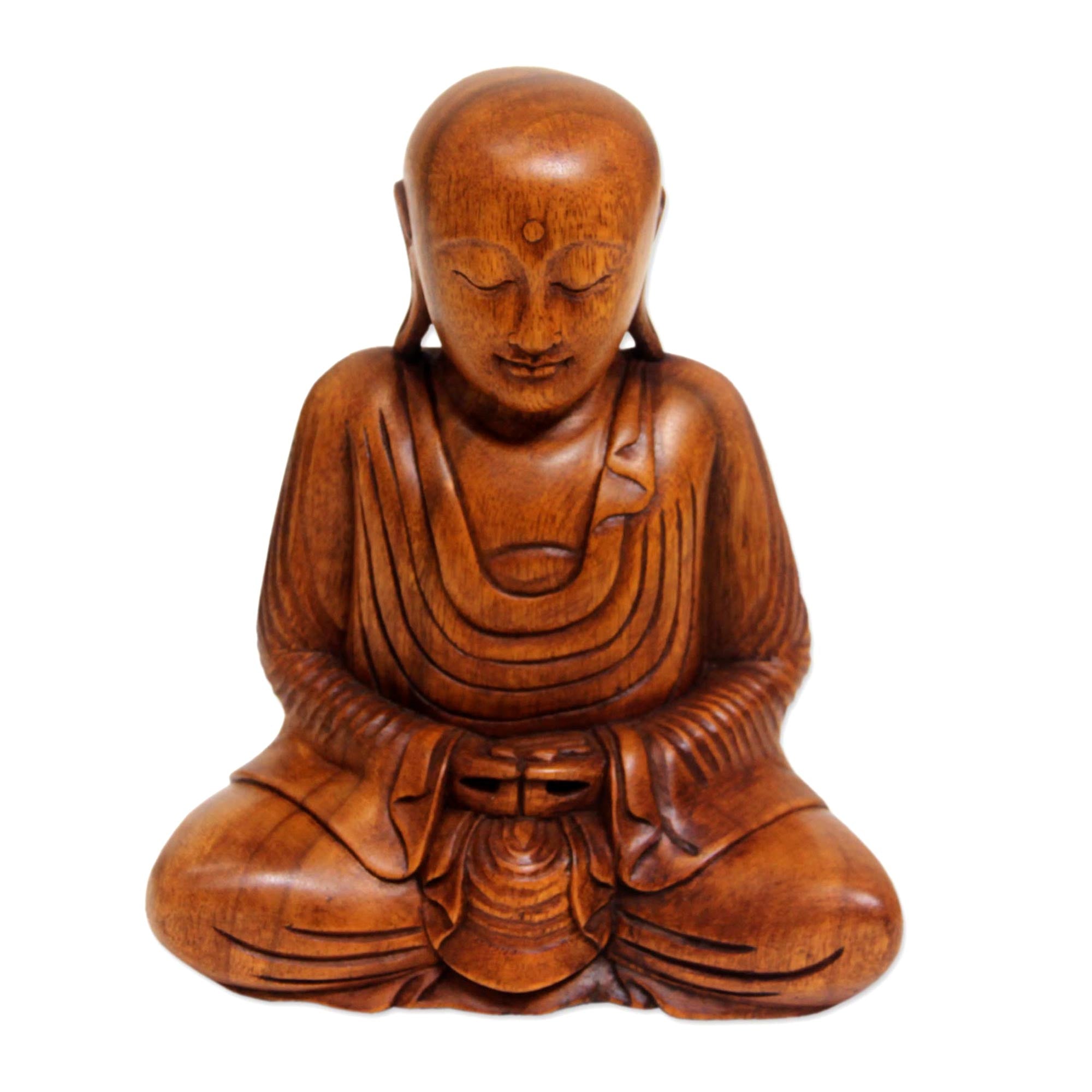Premium Hand-Carved Samadhi Buddha Statue - Authentic Balinese Art