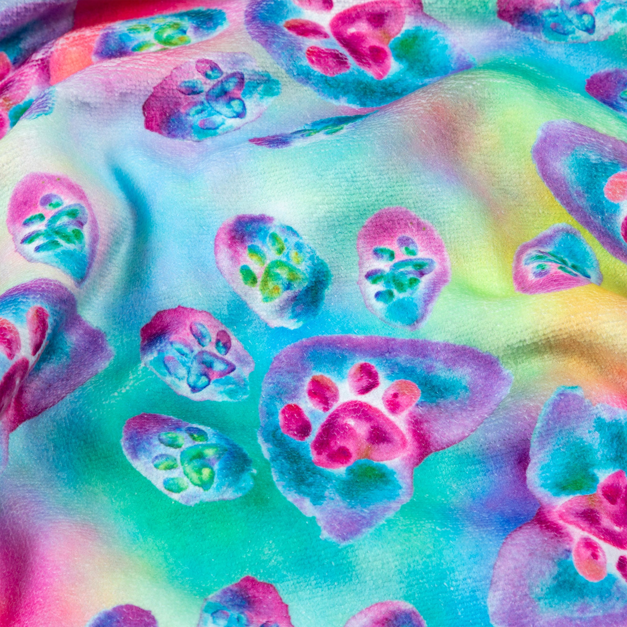 Premium Paw Print Oversized Quick-Dry Towel