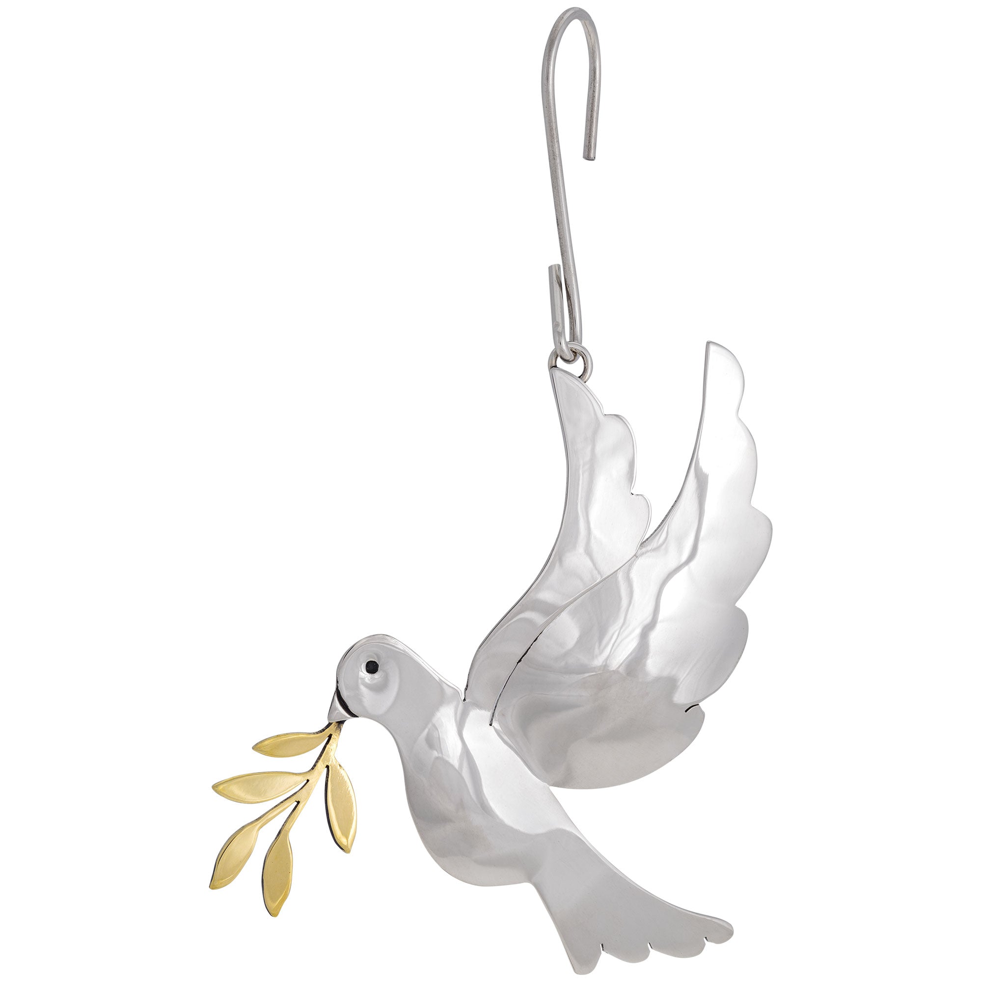 Premium Mixed Metals Bird Ornament - Handcrafted Holiday Charm