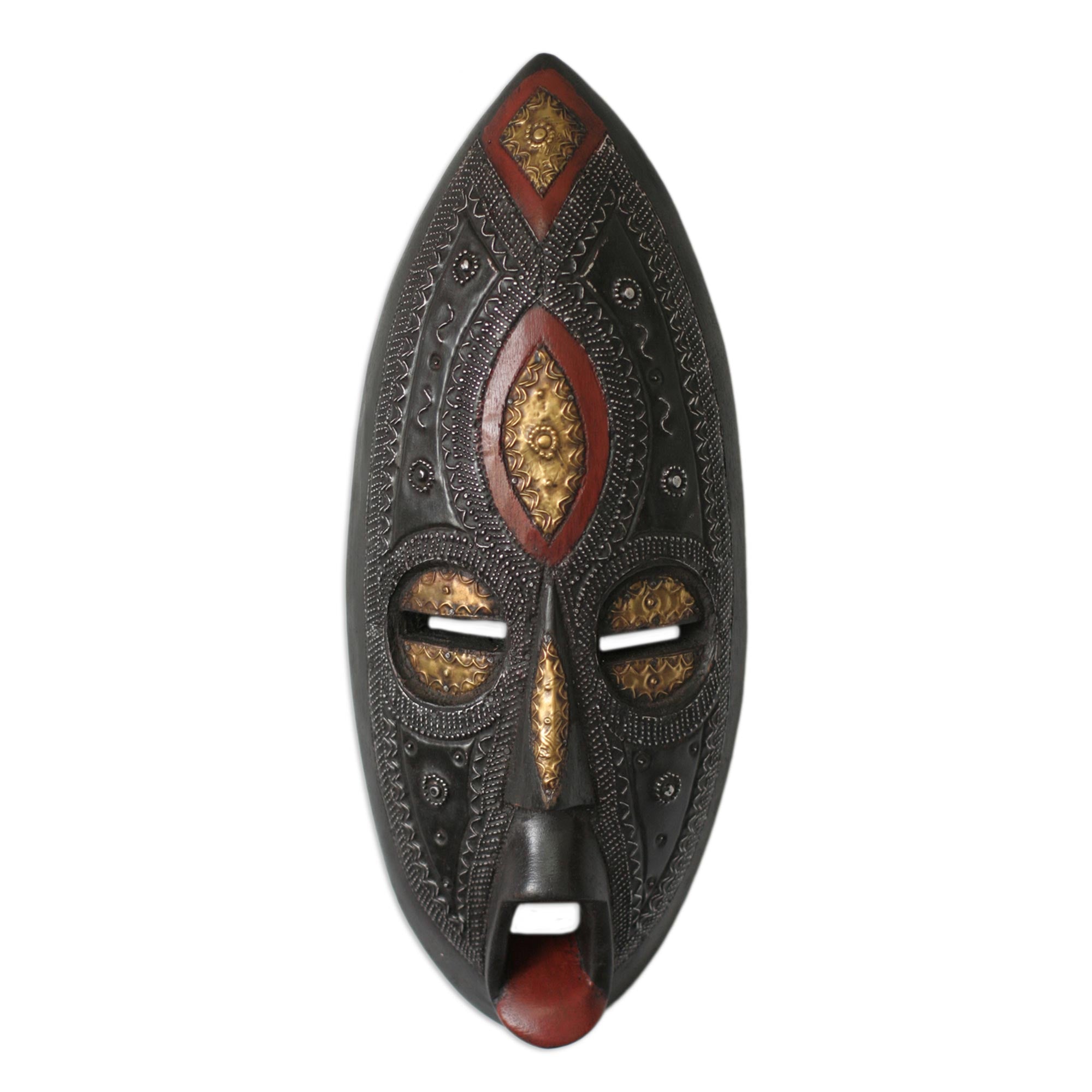 Premium Zuba African Wood Mask - Handcrafted Authentic Home Decor