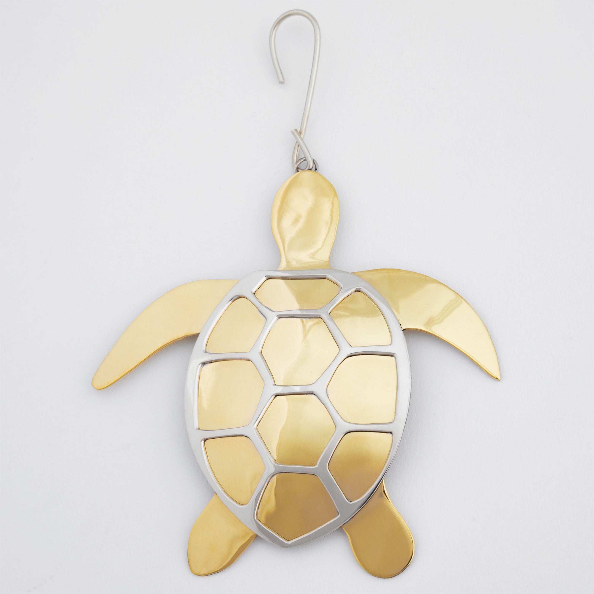 Premium Sea Turtle Mixed Metal Ornament - Handcrafted Ocean Charm