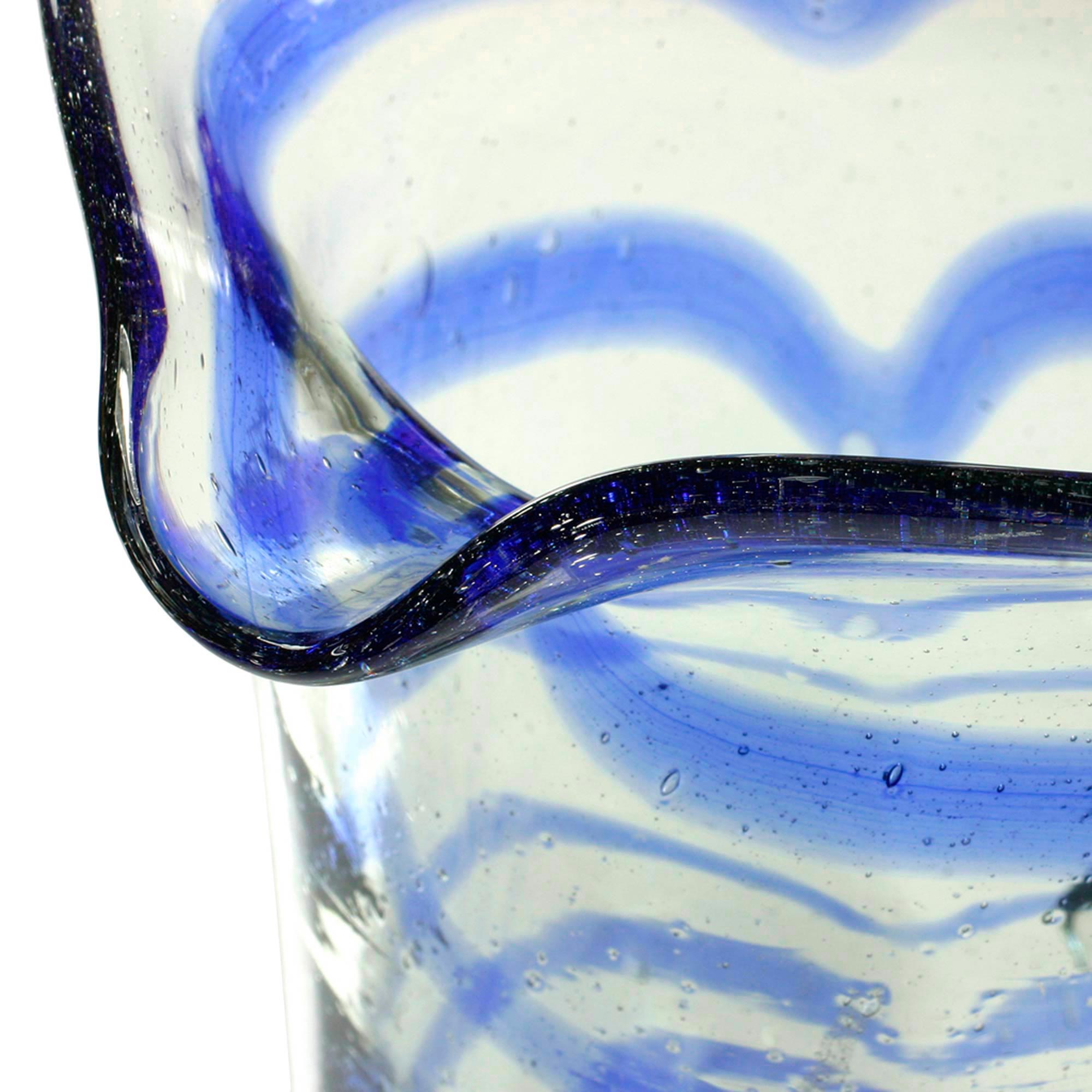 Premium Blue Caress Handcrafted Glass Pitcher