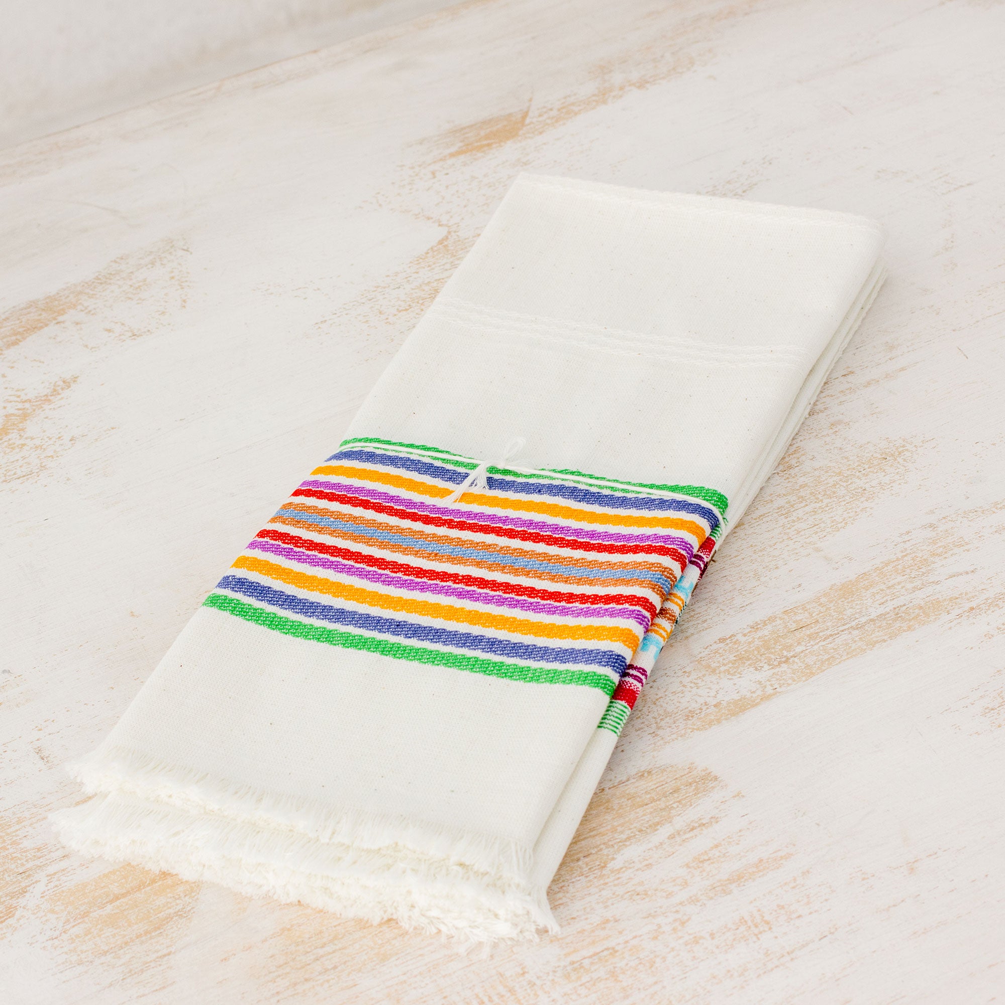 Premium Celebration Striped Cotton Dish Towels - Set of 3 | Ultimate Kitchen Upgrade