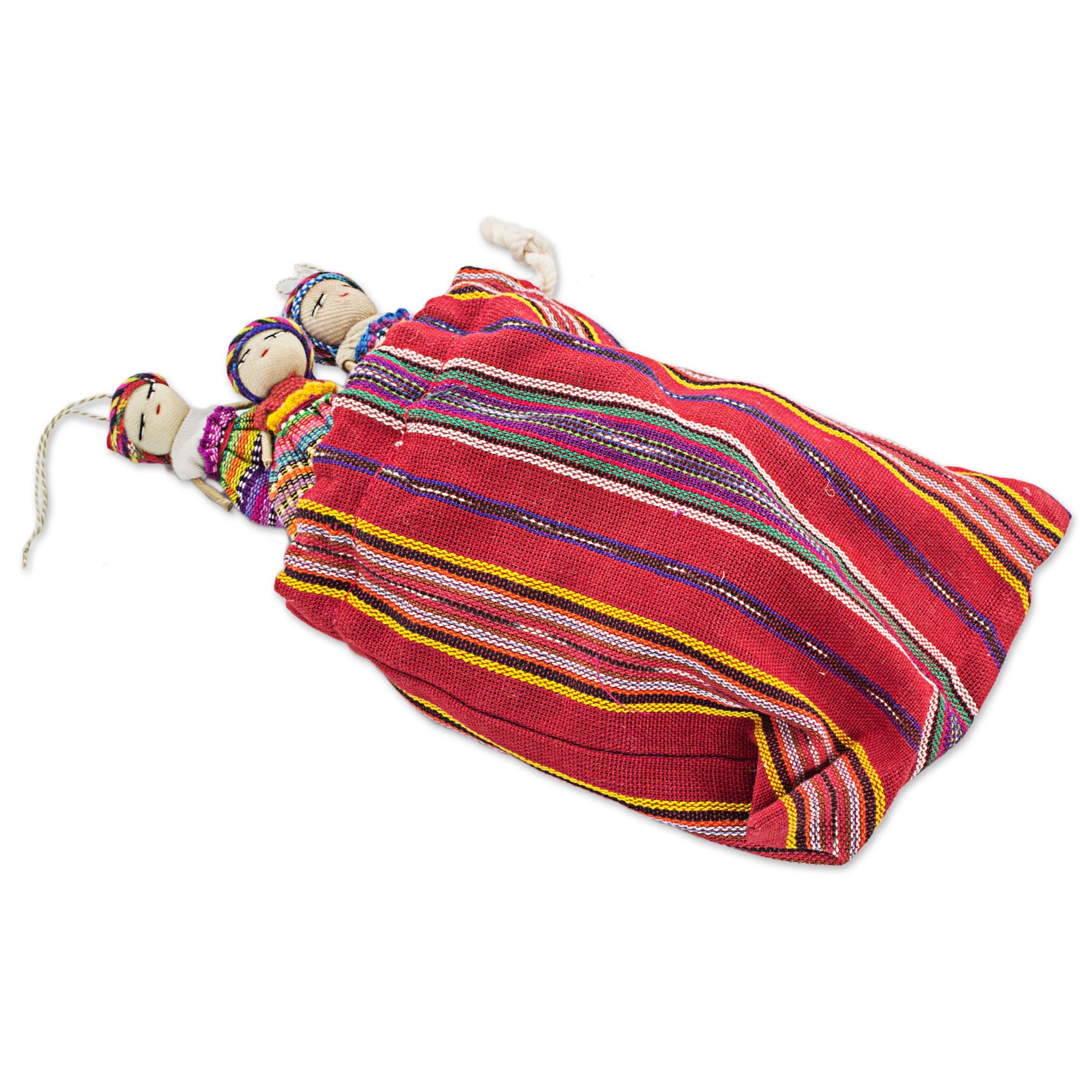 Premium Guatemalan Worry Dolls - Handmade Traditional Set of 12