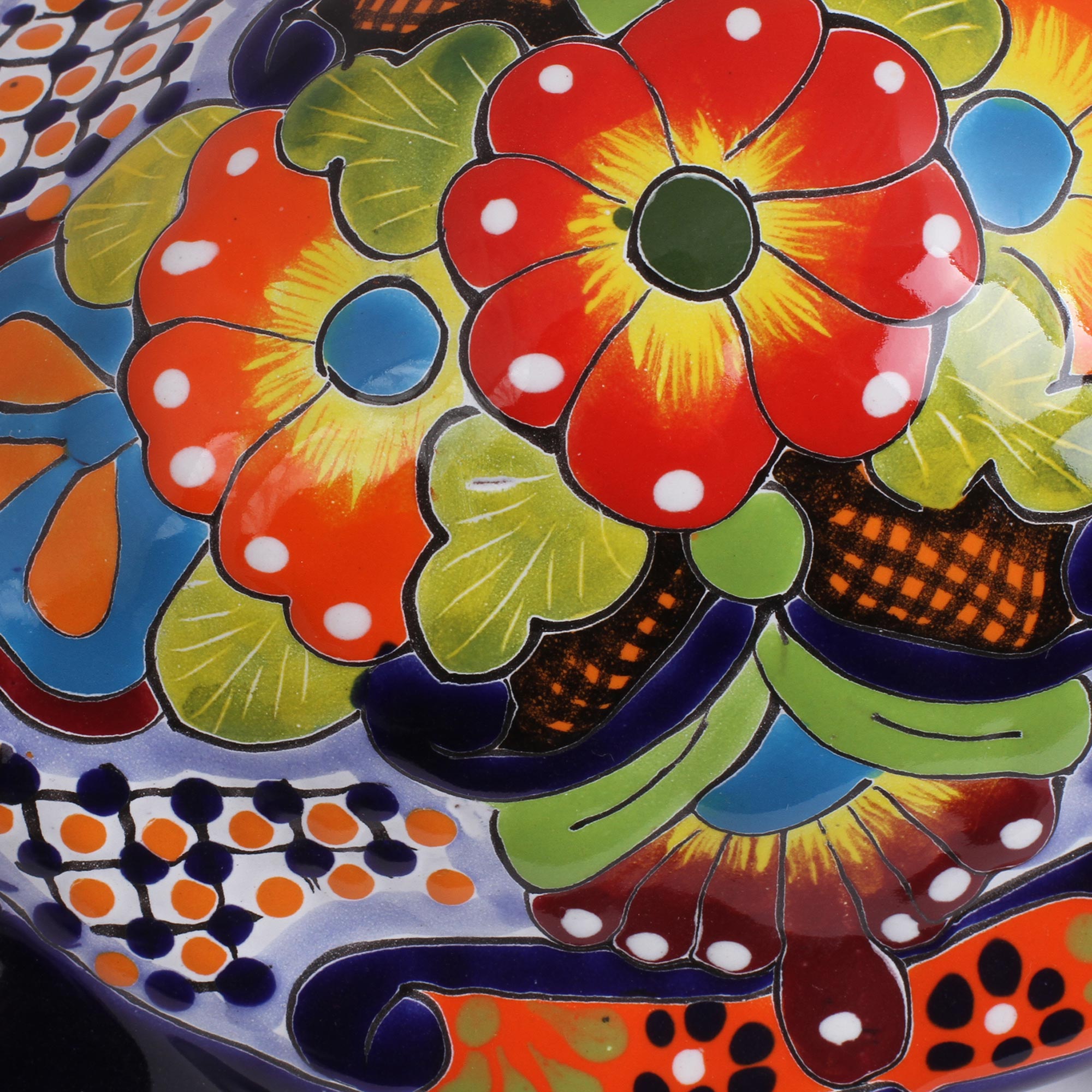 Premium Hand-Painted Ceramic Turtle Sculpture – Mexican Artisan Craft