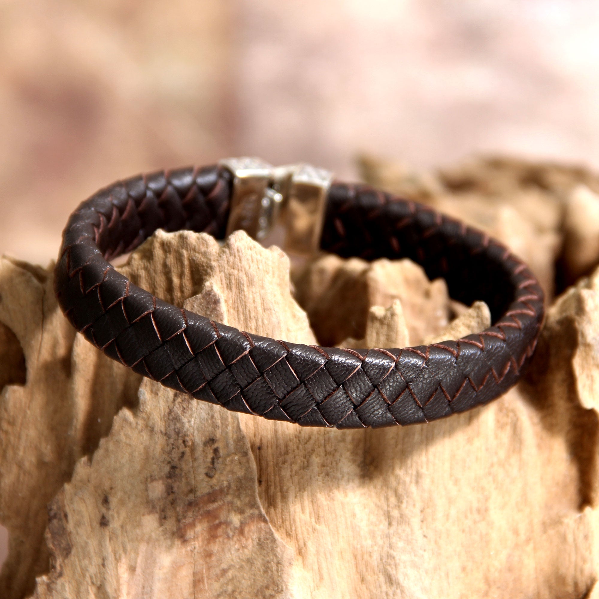 Premium Masculine Leather Cuff Bracelet for Men