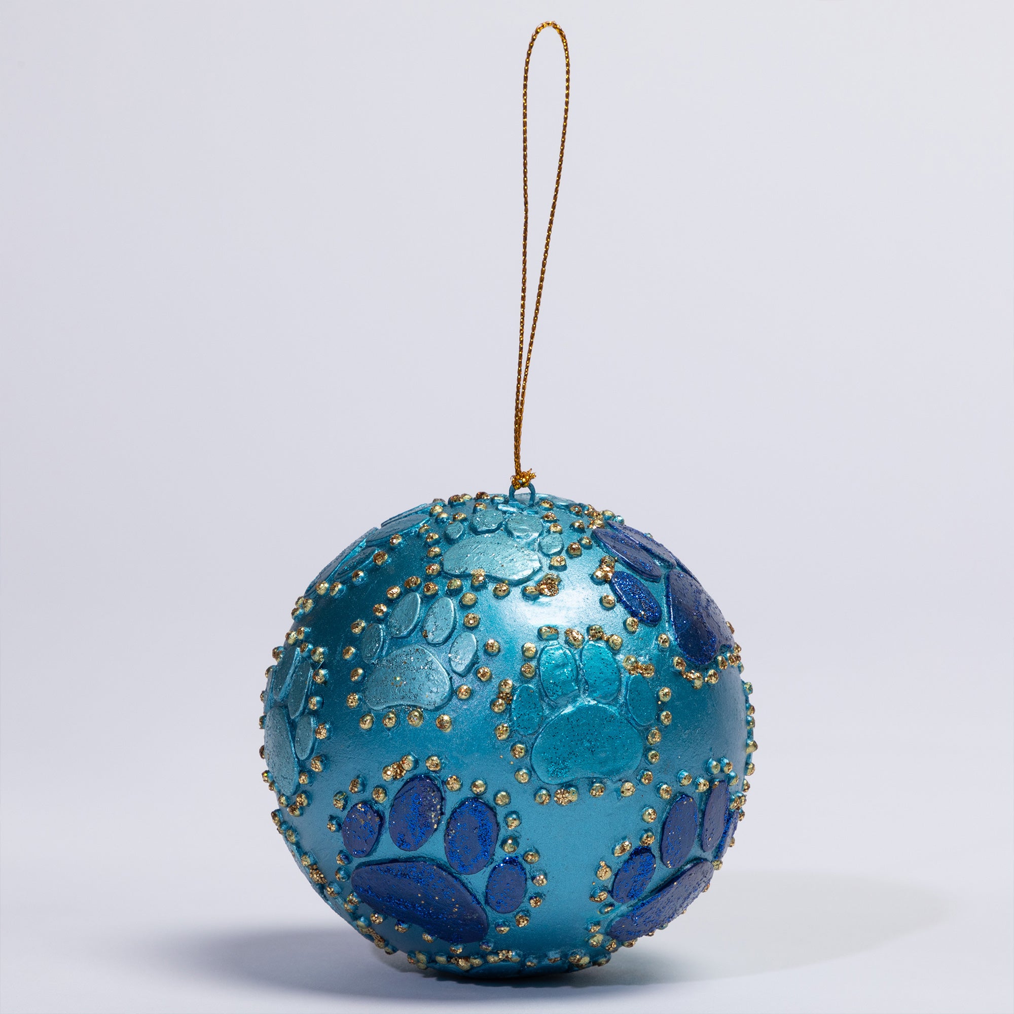 Premium Beaded Paw Print Ornament | Fair Trade Handcrafted