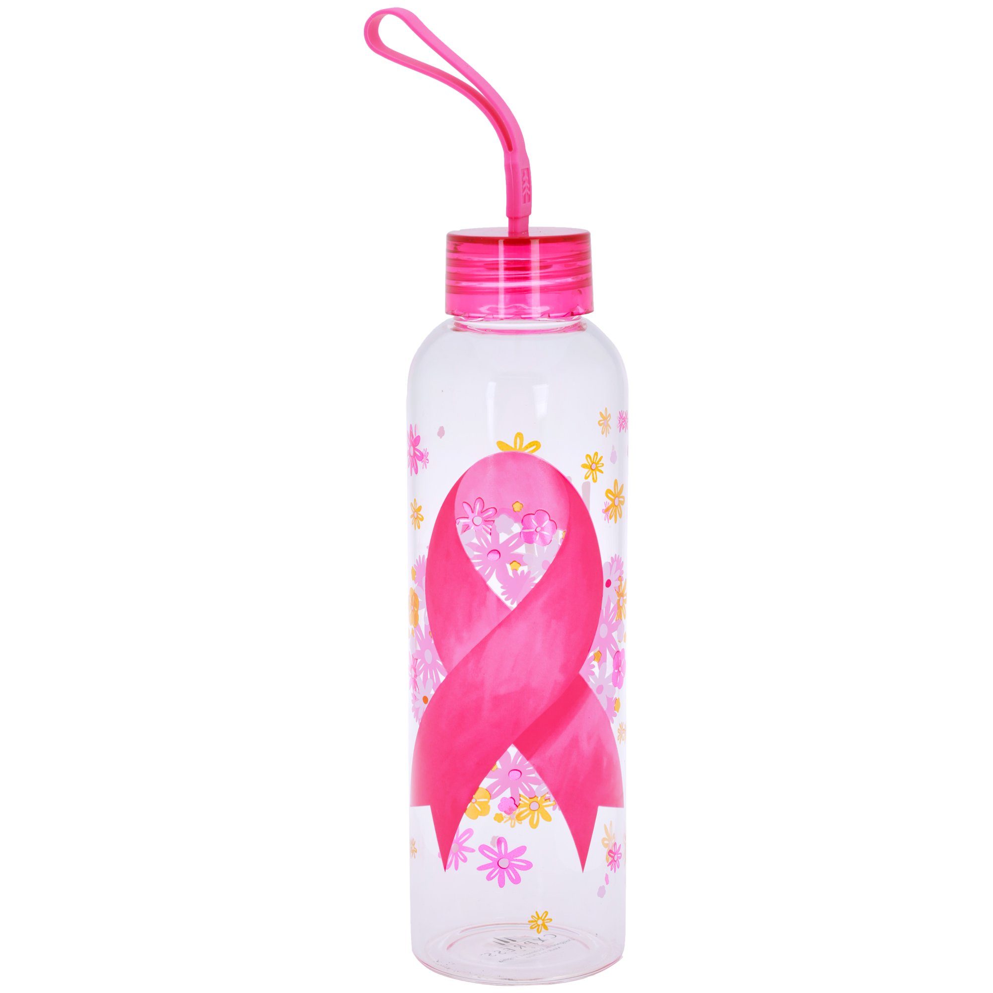 Premium Hope Strength Courage Glass Water Bottle - Eco-Friendly & Inspirational