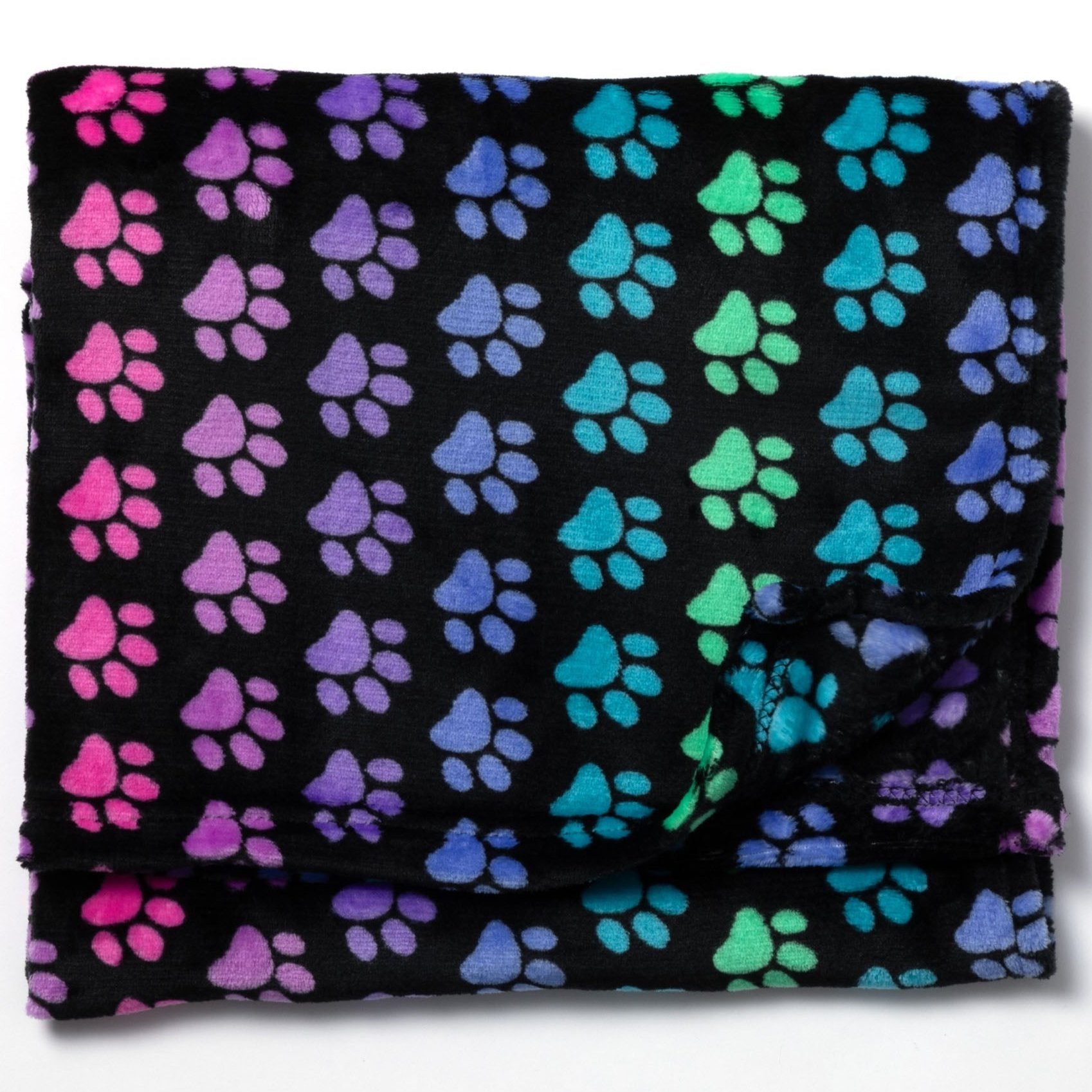 Premium Paw Print Fleece Blanket - Ultimate Cozy Comfort