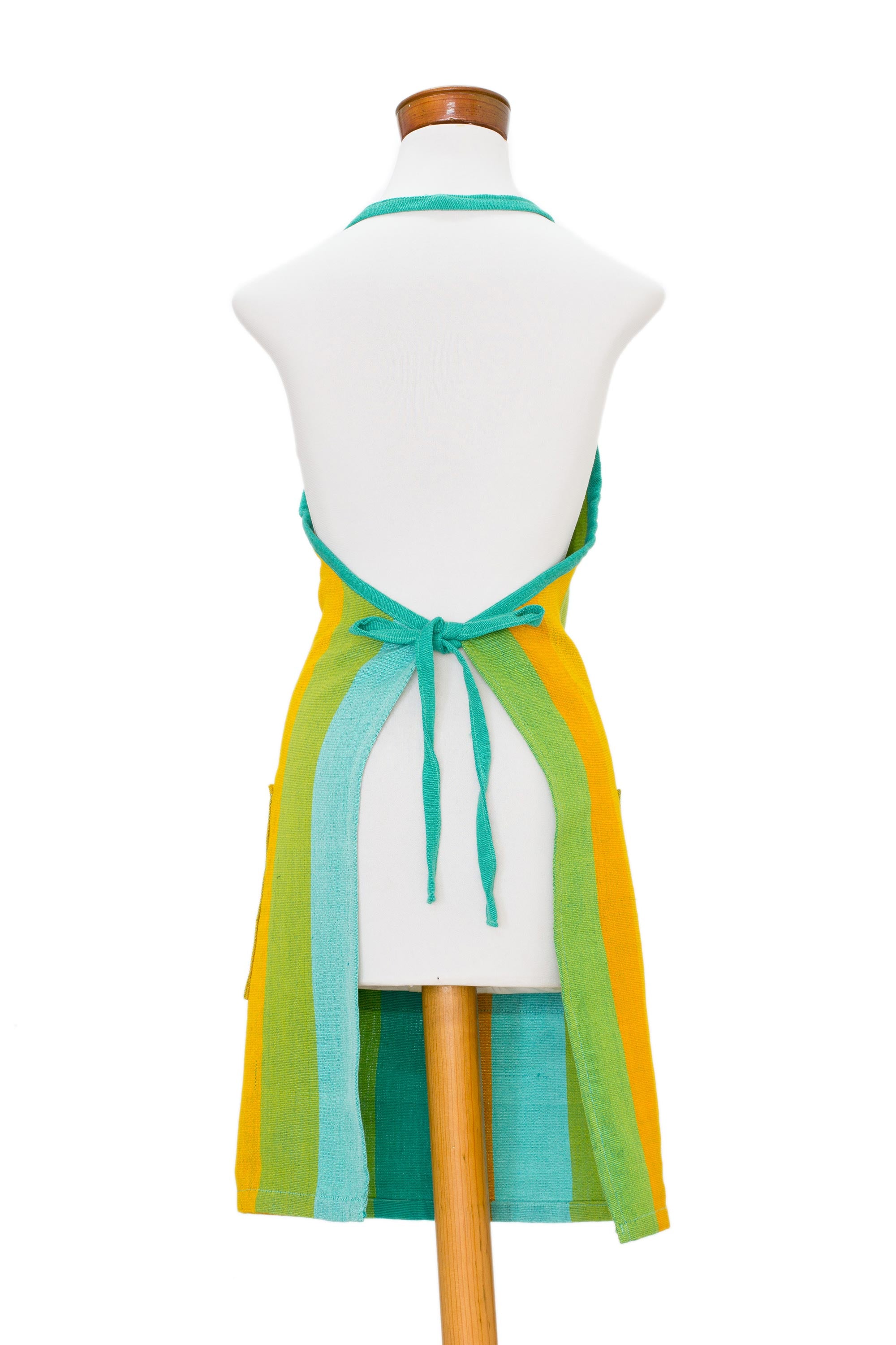 Premium Handwoven Cotton Striped Apron - Summer Cooking Essential