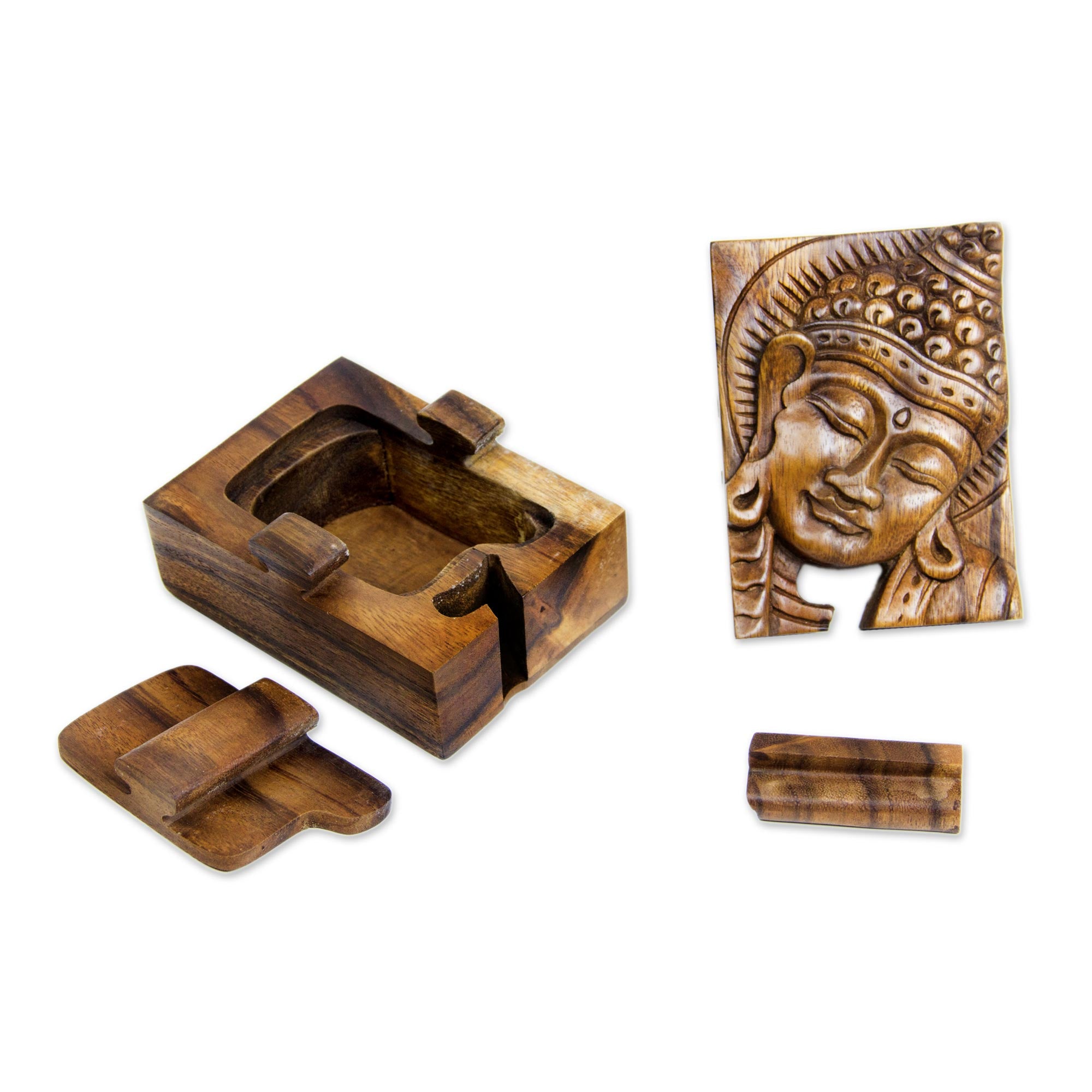 Premium Glorious Buddha Wood Puzzle Box - Handcrafted Eco-Friendly Art