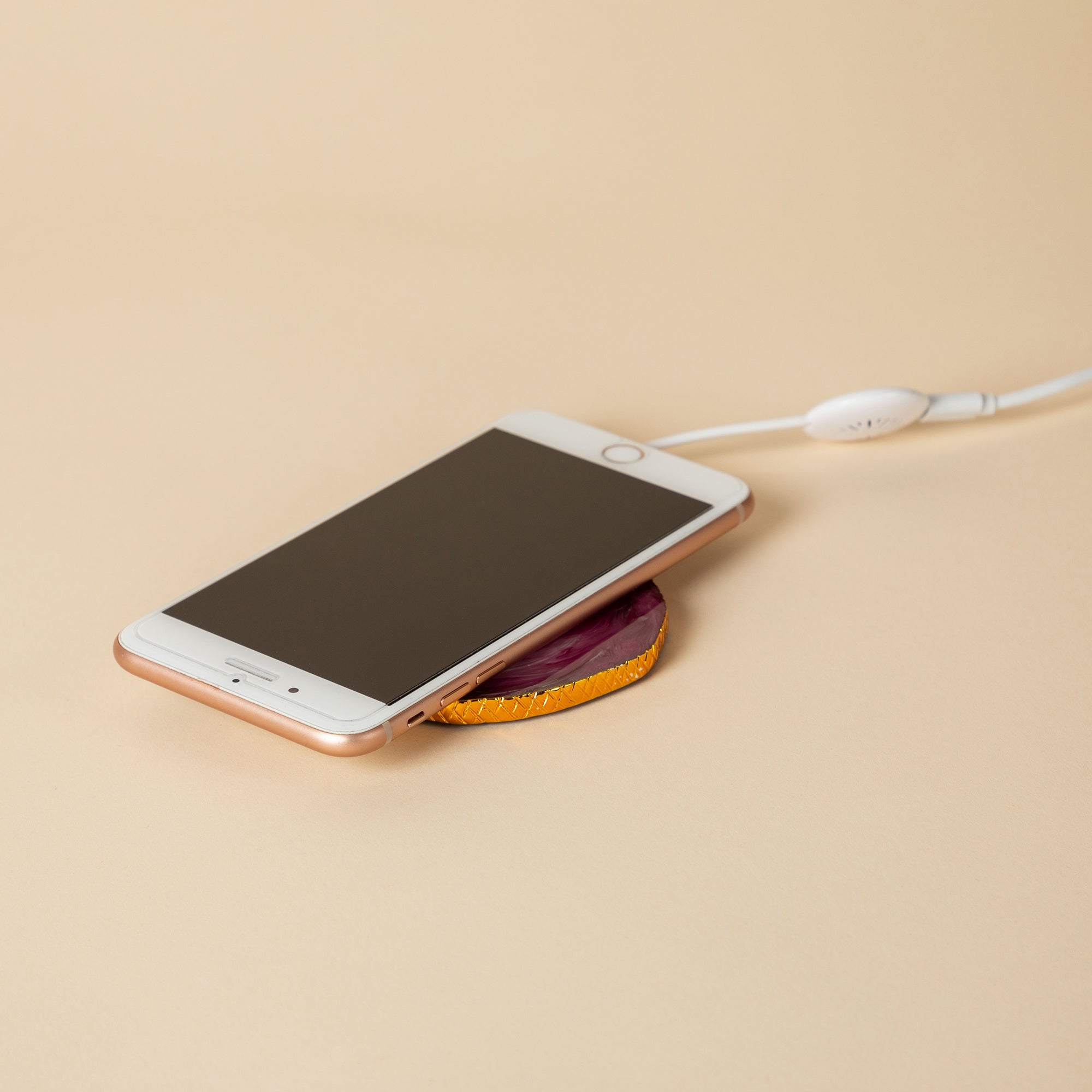 Premium Wireless Charging Agate Crystal Pad - Ultimate Style & Fast Charge