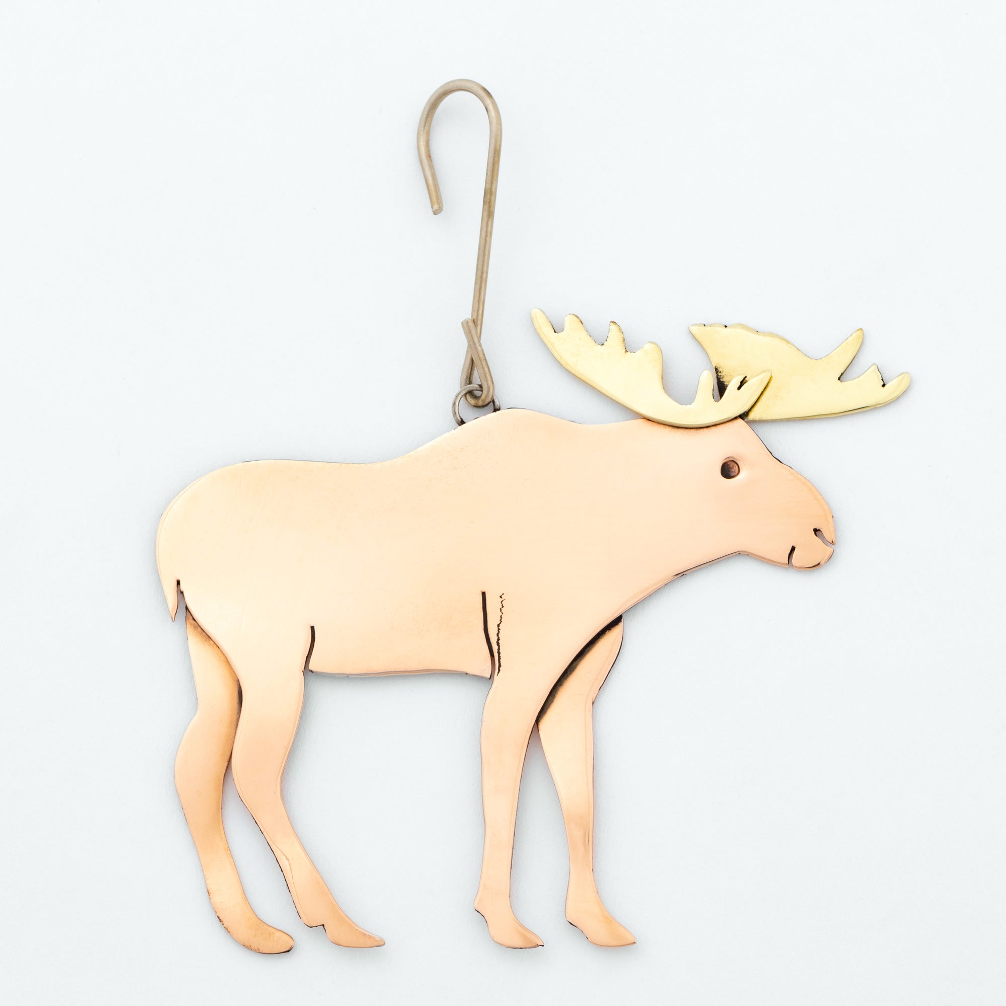 Premium Handcrafted Moose Metal Ornament - Nature-Inspired Holiday Decor