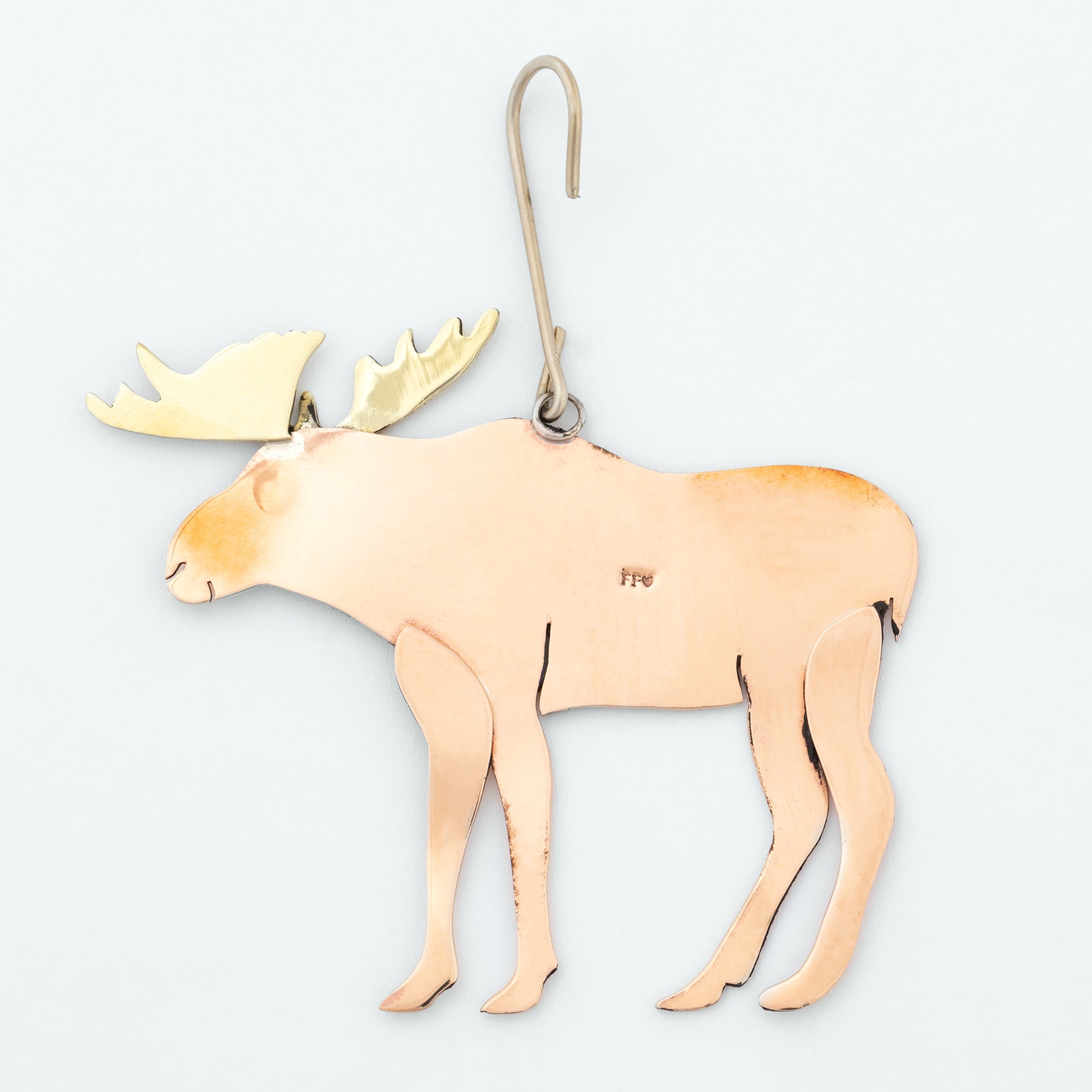 Premium Handcrafted Moose Metal Ornament - Nature-Inspired Holiday Decor