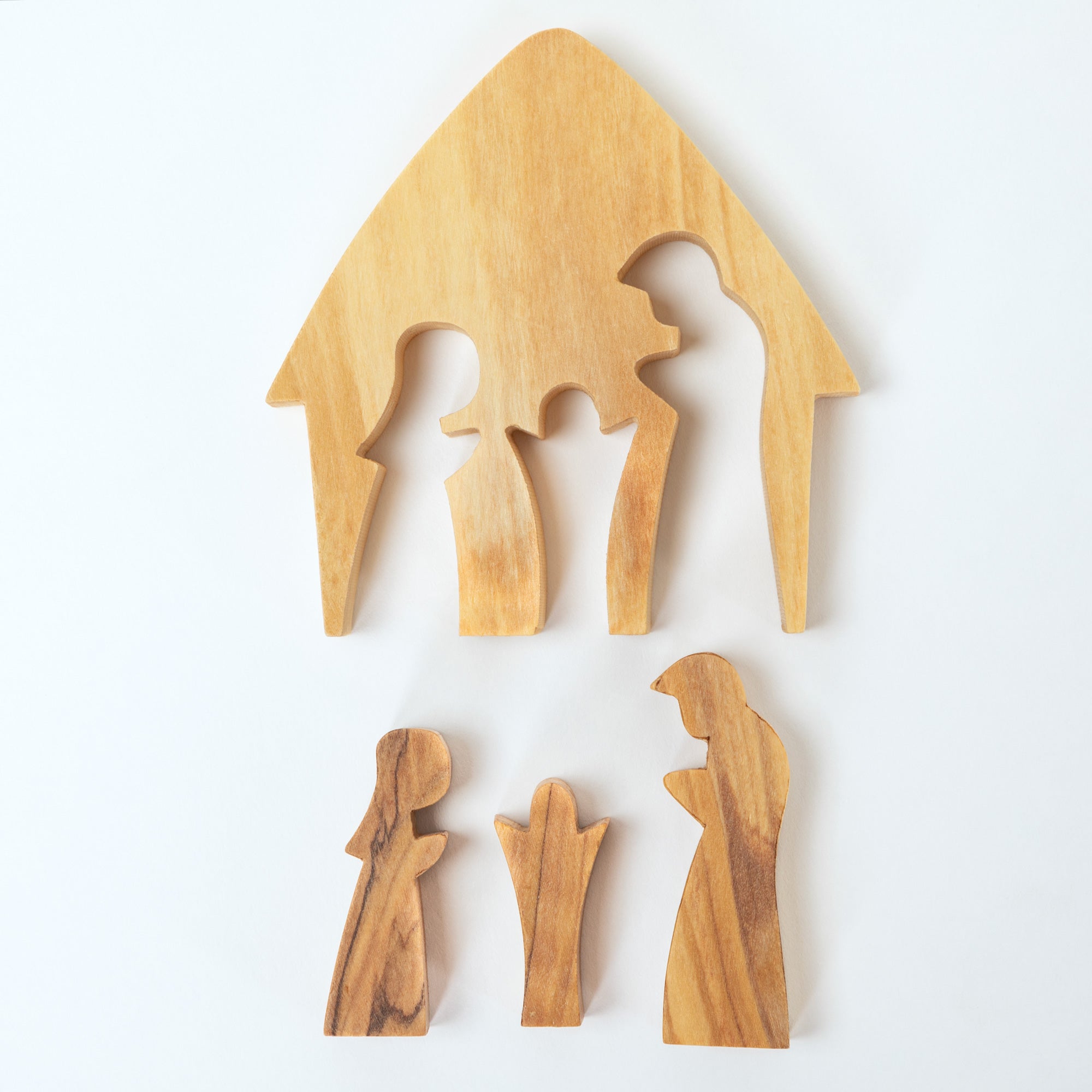 Premium Hand-Carved Olive Wood Holy Family Nativity Puzzle - Ultimate Christmas Keepsake