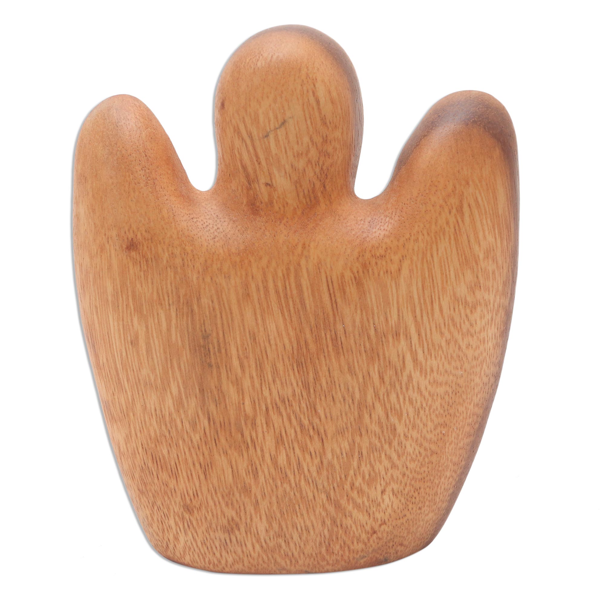 Premium Hand-Carved Angel Statuette - Watching Angel