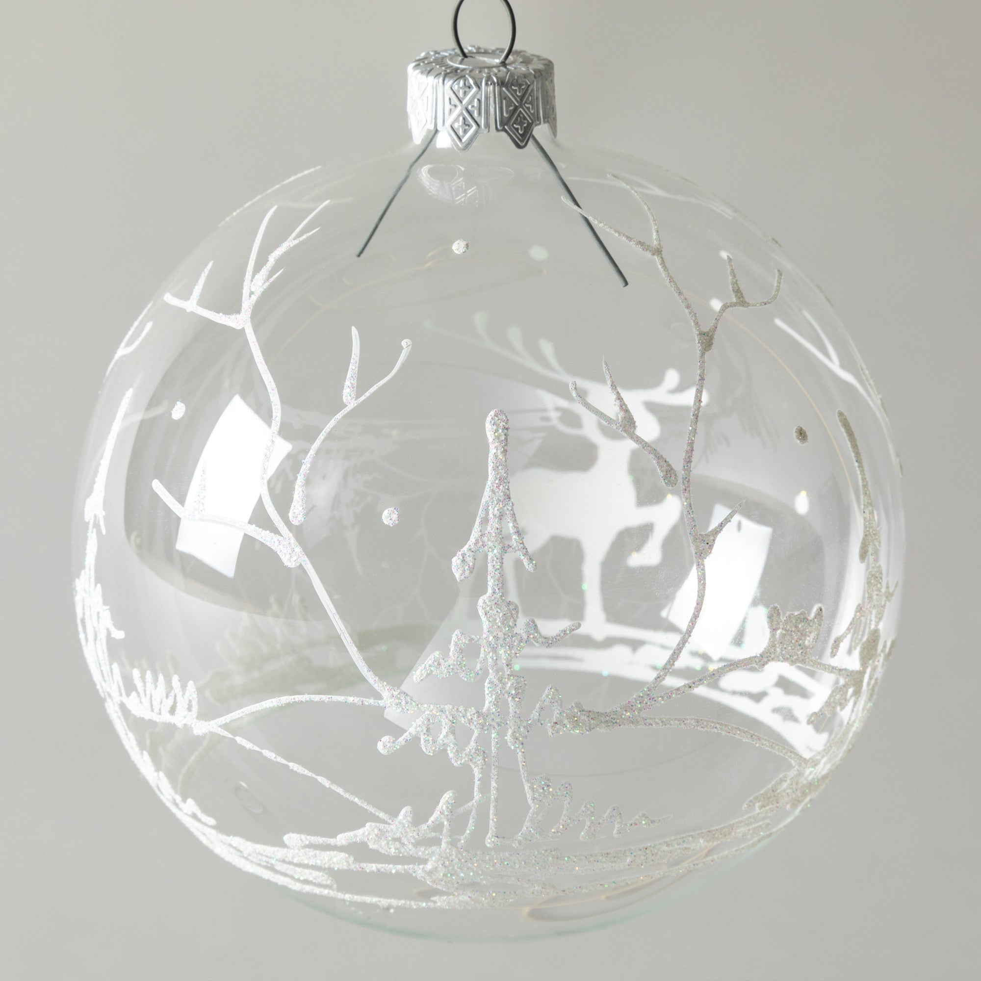 Premium Ukrainian Handmade Christmas Glass Ornament - Unique Holiday Decor