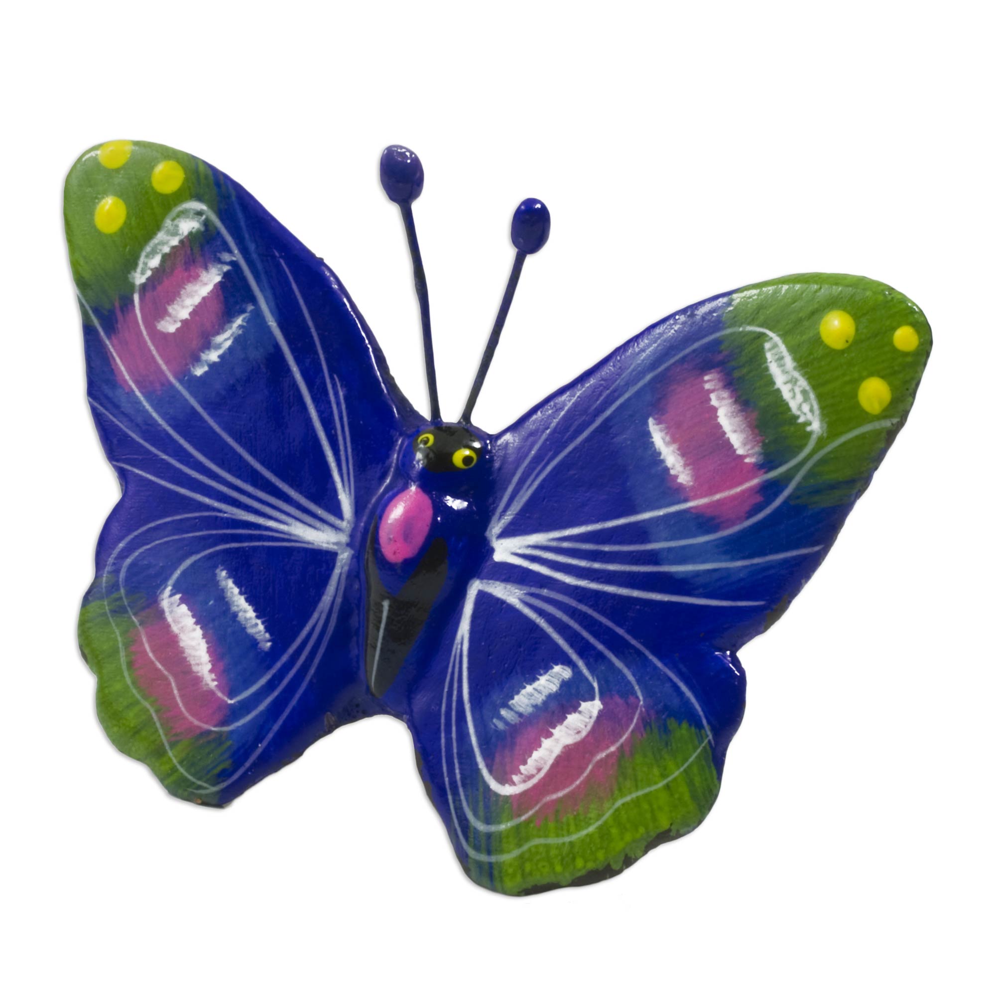 Premium Antigua Butterflies Ceramic Sculpture Set of 3