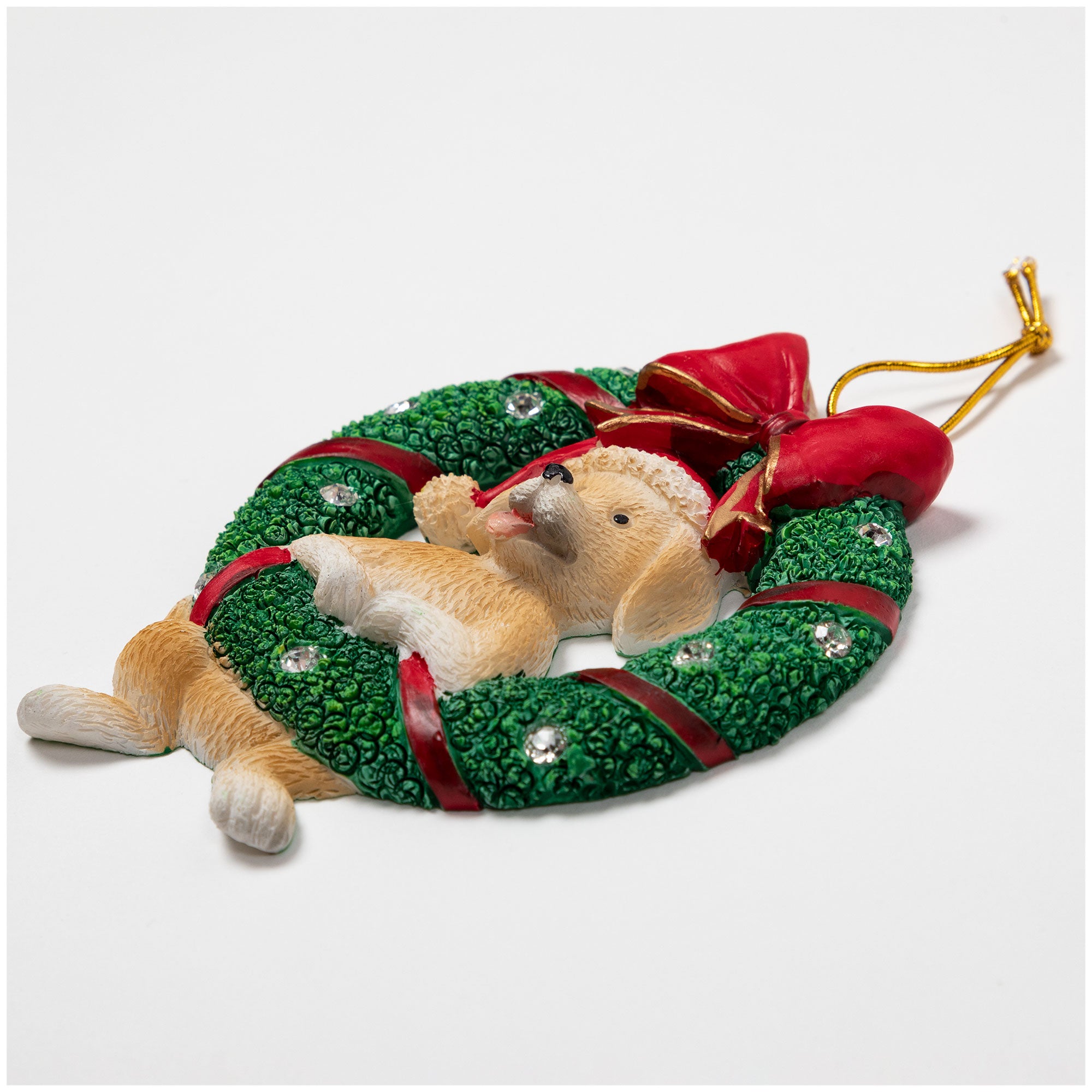 Premium Merry Christmas Wreath Ornament - Festive Pet Lover's Edition