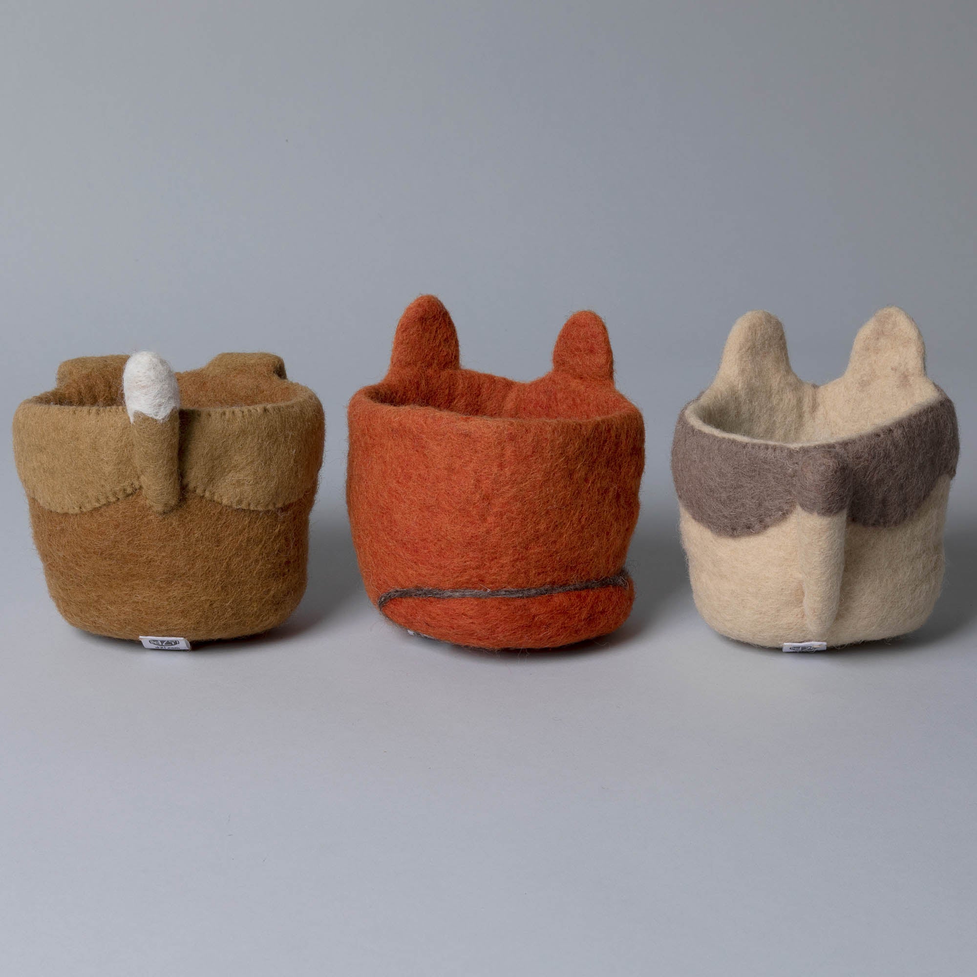 Premium Hand-Felted Animal Planter - Cozy Plant Holder