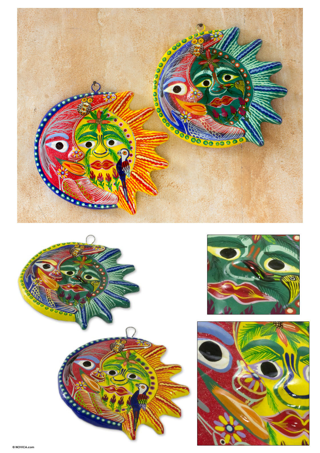 Premium Romantic Eclipse Handcrafted Ceramic Wall Art