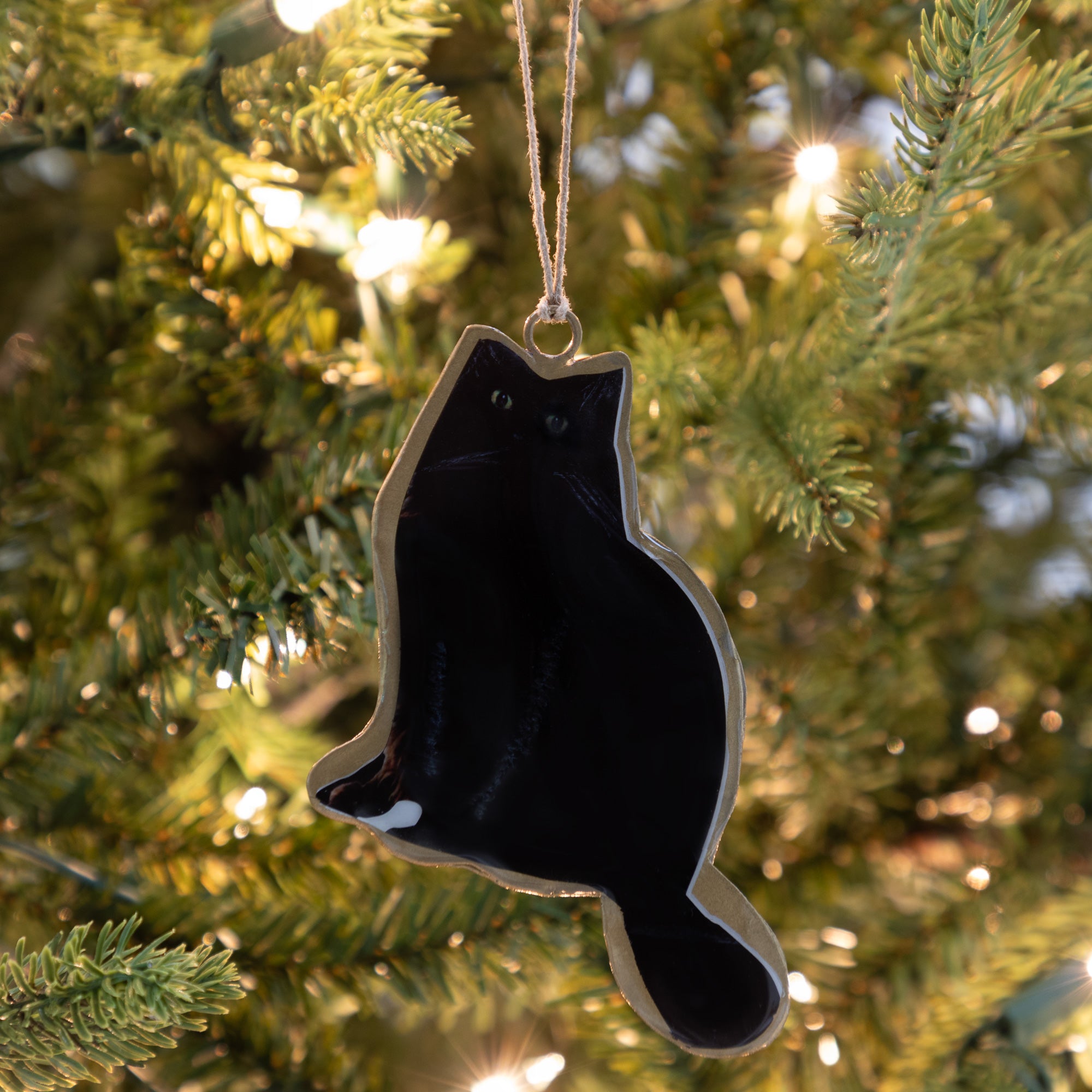 Premium Cat Lover's Metal Ornament - Ultimate Holiday Decoration