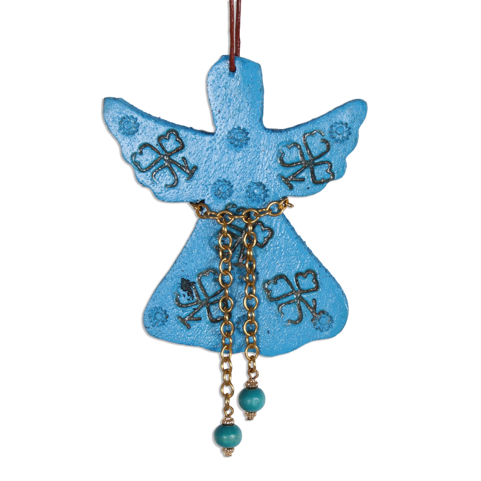 Premium Handcrafted Mango Wood Angel Ornaments Set of 4 – Ultimate Holiday Decor